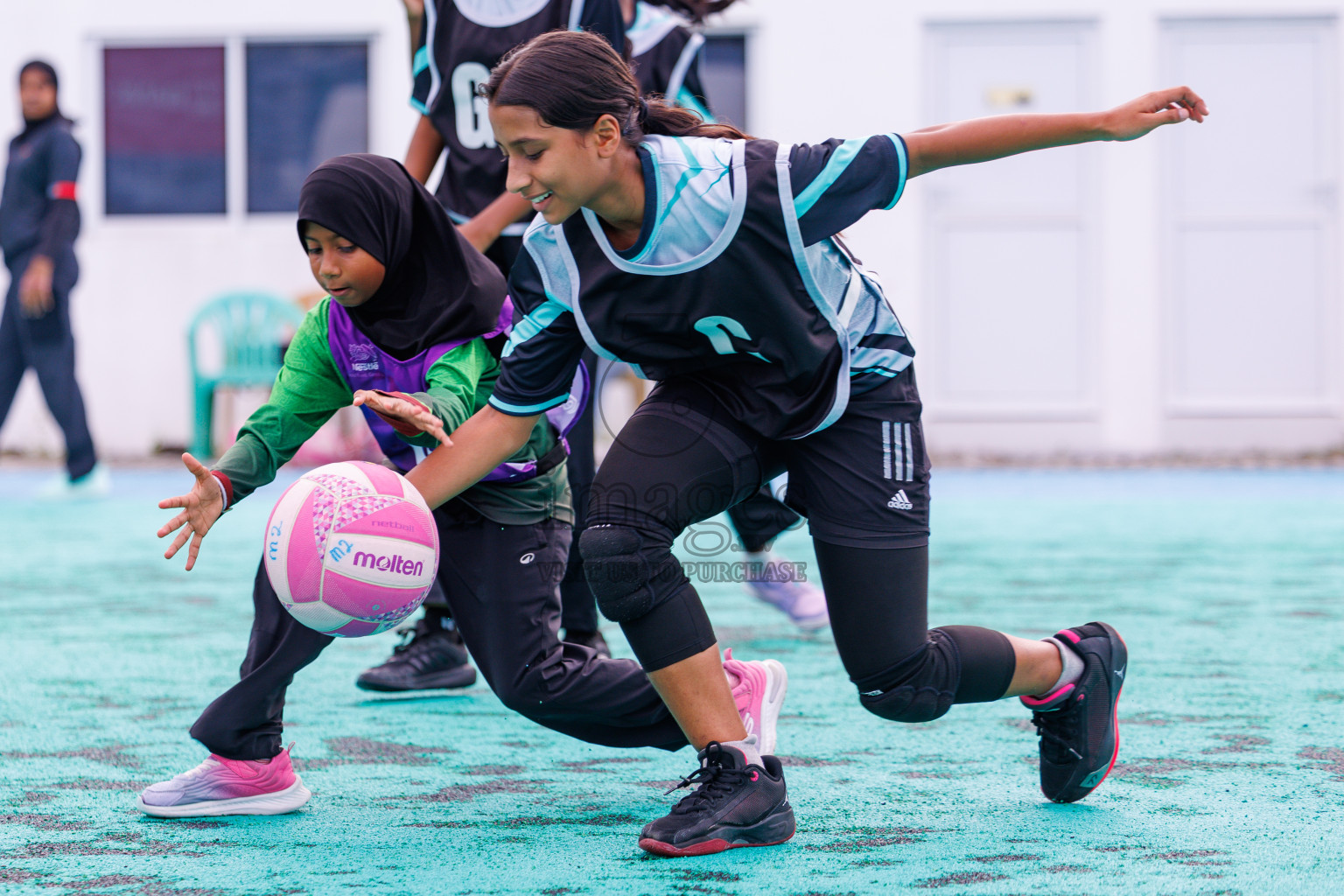 Day 5 of 4th Junior Netball Championship was held at Netball Synthetic Court, Male', Maldives on Friday, 23th October 2026. Photos: Mohamed Shavir Rasheed / images.mv
