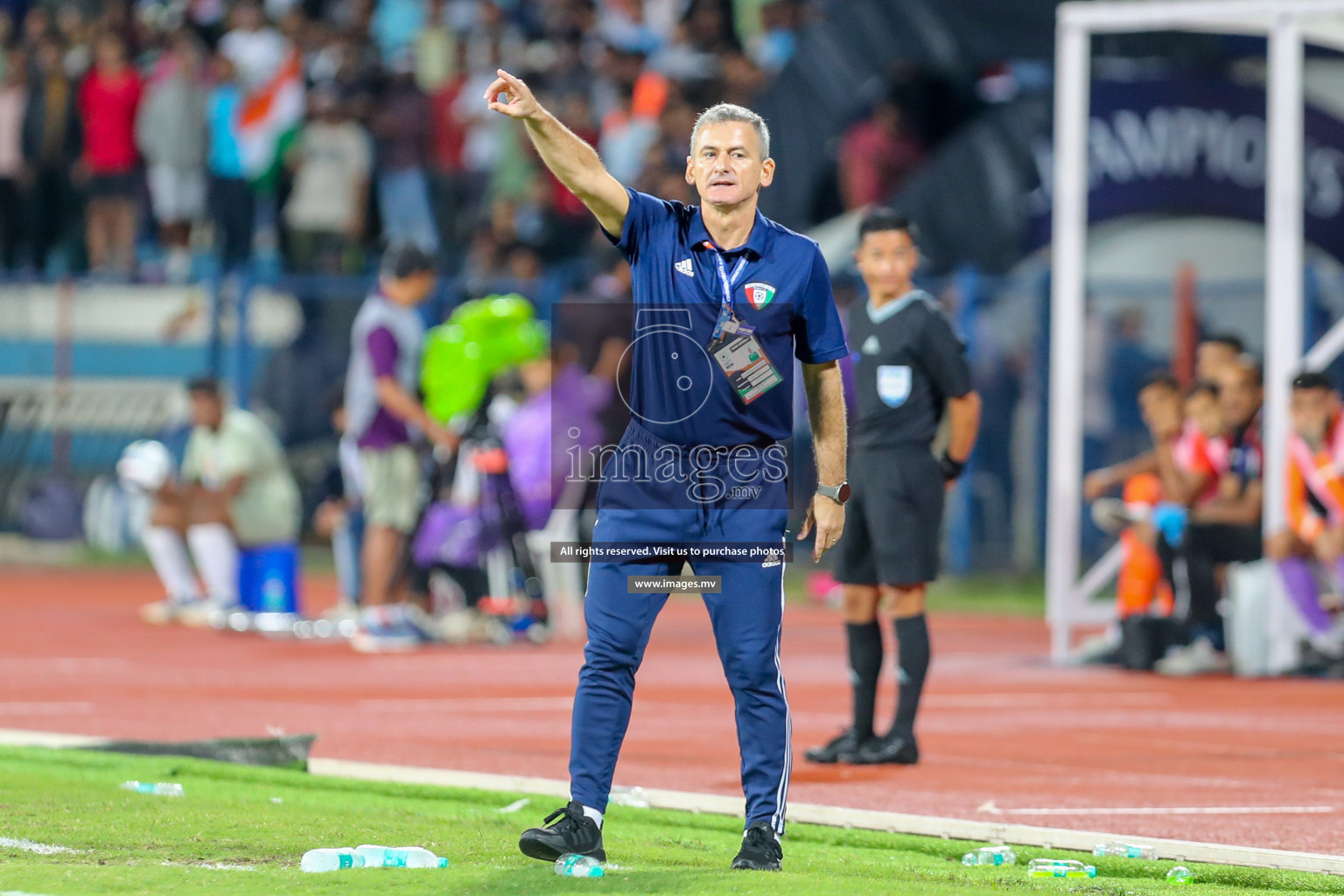 Kuwait vs India in the Final of SAFF Championship 2023 held in Sree Kanteerava Stadium, Bengaluru, India, on Tuesday, 4th July 2023. Photos: Hassan Simah / images.mv