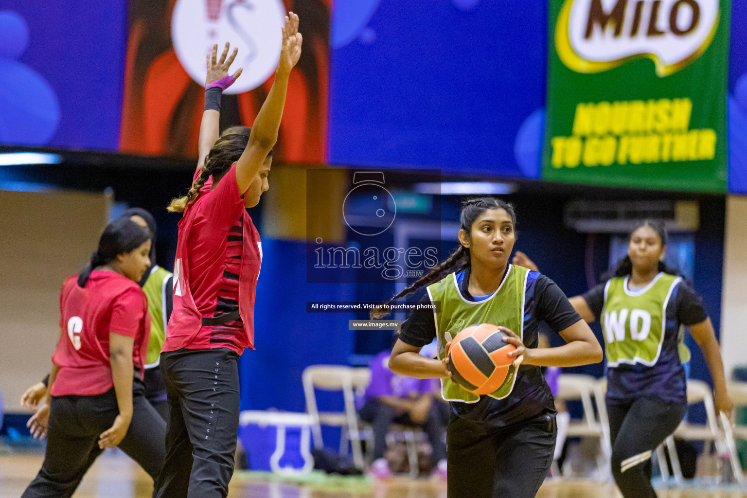 Lorenzo Sports Club vs Youth United Sports Club in the Milo National Netball Tournament 2022 on 20 July 2022, held in Social Center, Male', Maldives. Photographer: Hassan Simah / Images.mv