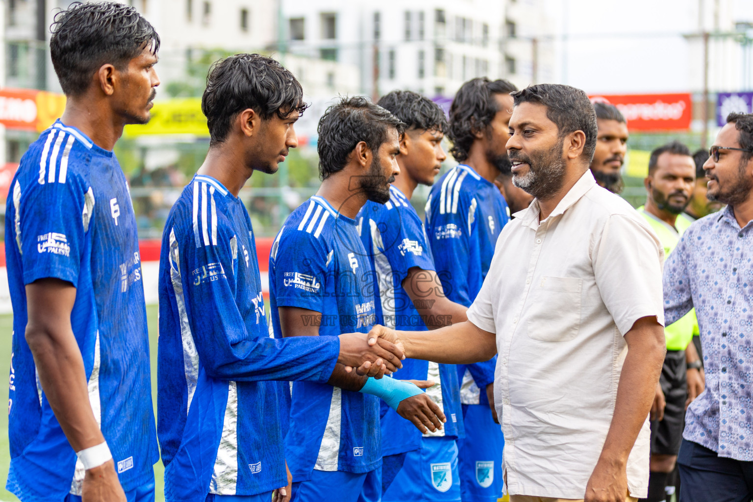 AA. Ukulhas VS AA. Mathiveri in Day 7 of Golden Futsal Challenge 2025 was held on Saturday, 11th January 2025, in Hulhumale', Maldives 
Photos: Hassan Simah / images.mv