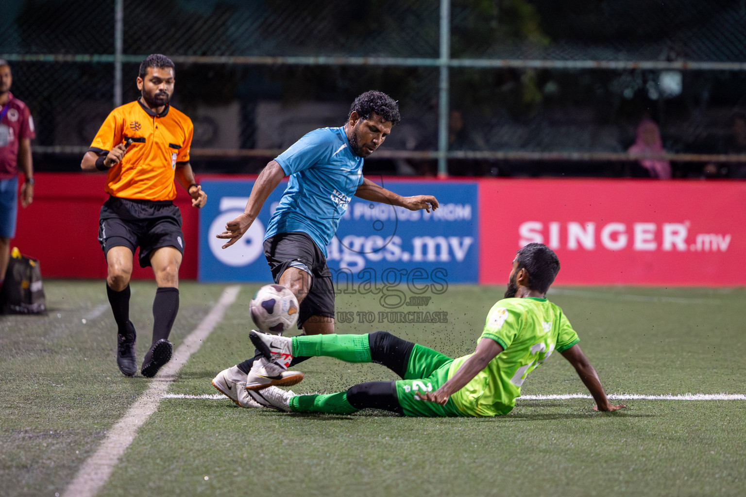 Team DJA VS Trade Club in Club Maldives Classic 2024 held in Rehendi Futsal Ground, Hulhumale', Maldives on Saturday, 14th September 2024. 
Photos: Hassan Simah / images.mv