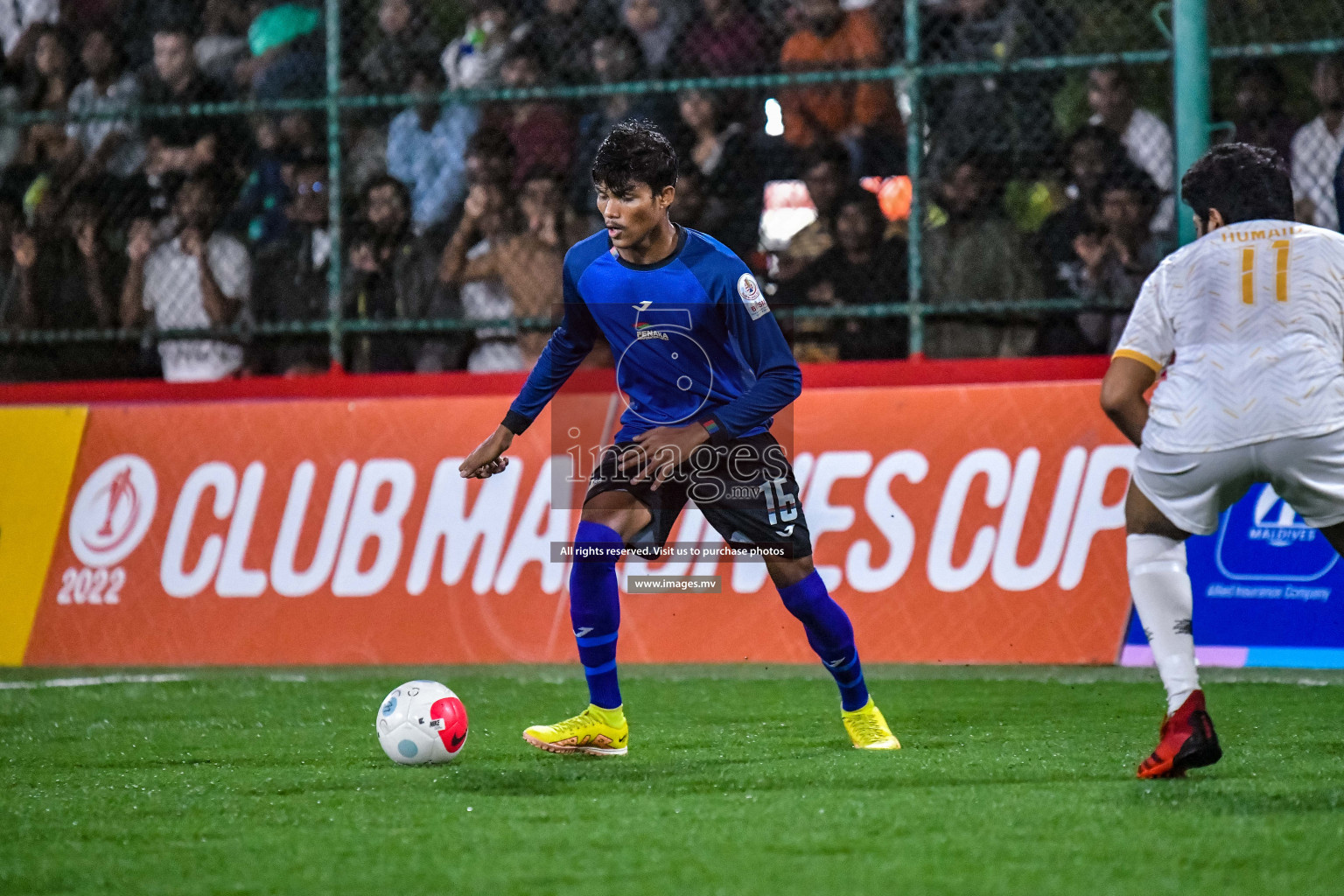 Team Fenaka vs Team Civil Court in Club Maldives Cup 2022 was held in Hulhumale', Maldives on Friday, 14th October 2022. Photos: Nausham Waheed / images.mv