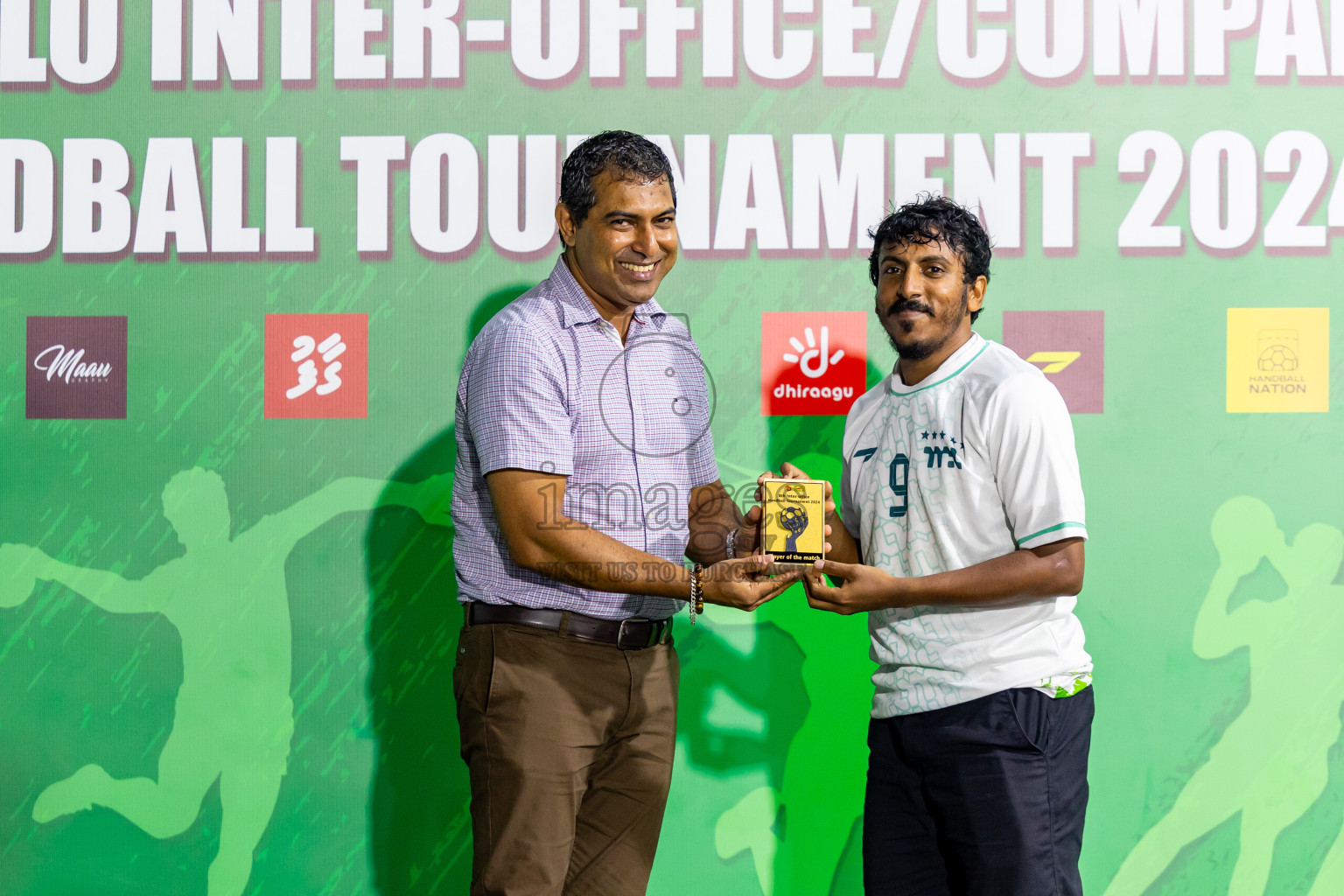 1st Division Final of 8th Inter-Office/Company Handball Tournament 2024, held in Handball ground, Male', Maldives on Tuesday, 11th September 2024 Photos: Nausham Waheed/ Images.mv