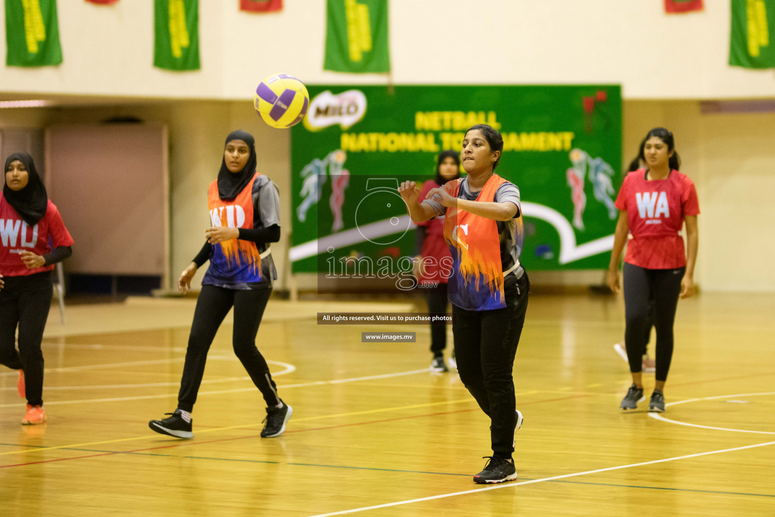 Milo National Netball Tournament 1st December 2021 at Social Center Indoor Court, Male, Maldives. Photos: Maanish/ Images Mv