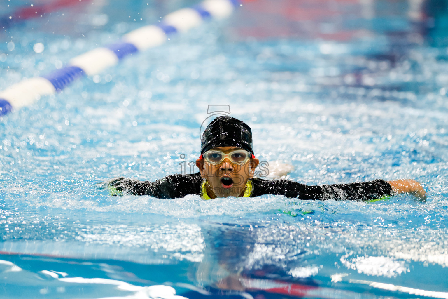 Day 1 of BML 6th National Kids Swimming Kids Festival 2025 held in Hulhumale', Maldives on Monday, 3rd November 2024. Photos: Hassan Simah / images.mv