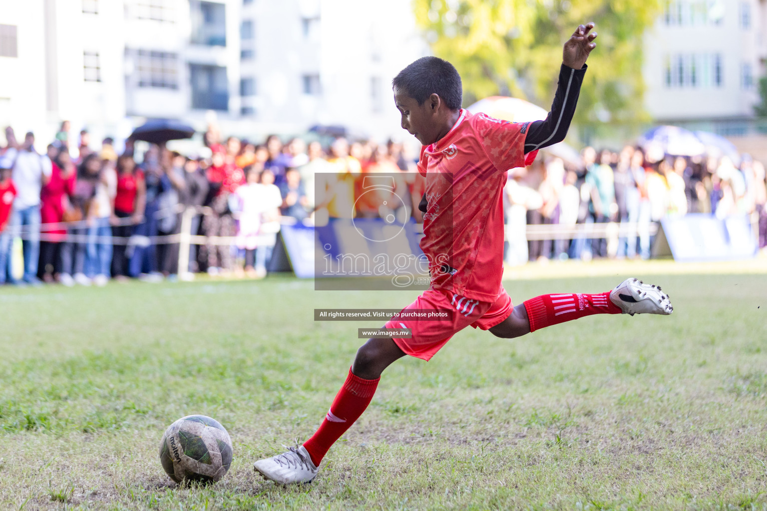 Day 3 of Nestle Kids Football Fiesta, held in Henveyru Football Stadium, Male', Maldives on Friday, 13th October 2023 Photos: Nausham Waheed/ images.mv