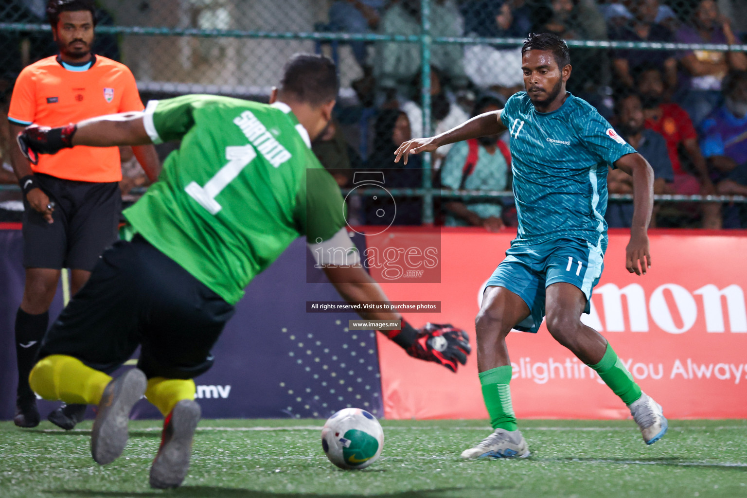 Medianet vs Crossroads Maldives in Club Maldives Cup 2023 held in Hulhumale, Maldives, on Tuesday, 18th July 2023 Photos: Nausham Waheed / images.mv