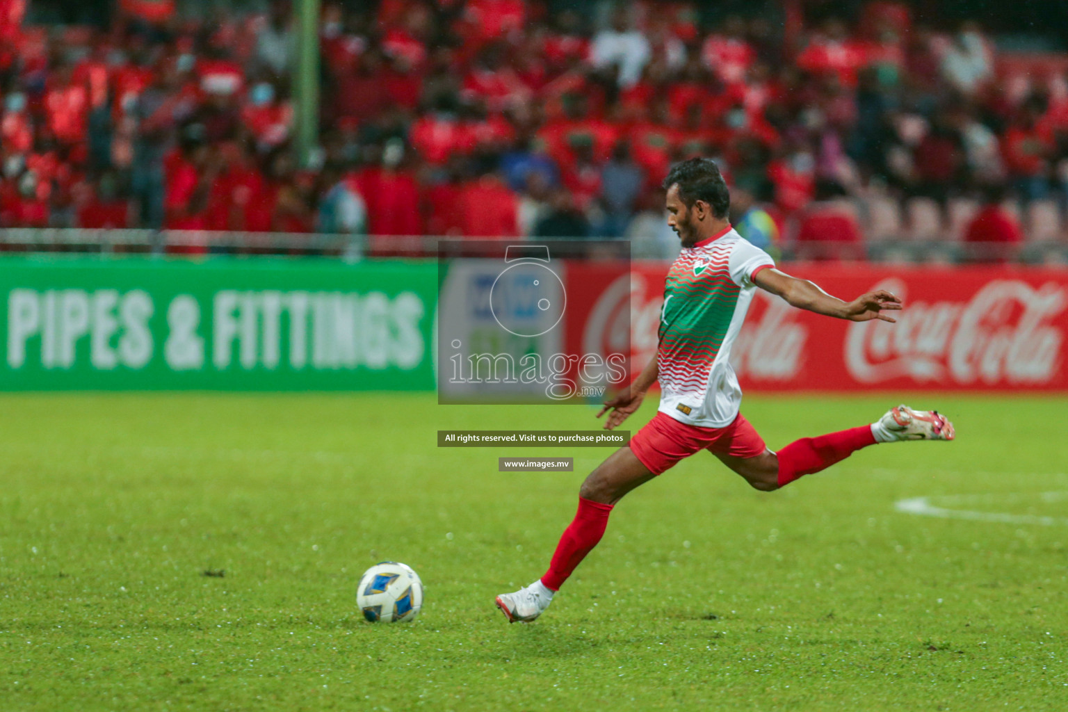 Maldives vs Nepal in SAFF Championship 2021 held on 1st October 2021 in Galolhu National Stadium, Male', Maldives