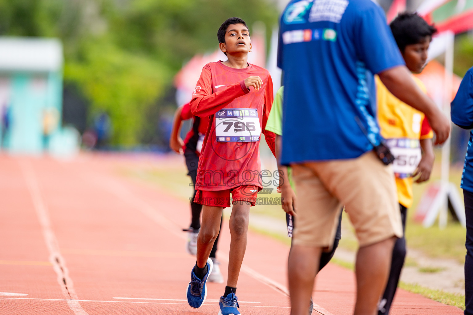 Day 3 of MWSC Interschool Athletics Championships 2024 held in Hulhumale Running Track, Hulhumale, Maldives on Monday, 11th November 2024. 
Photos by: Hassan Simah / Images.mv