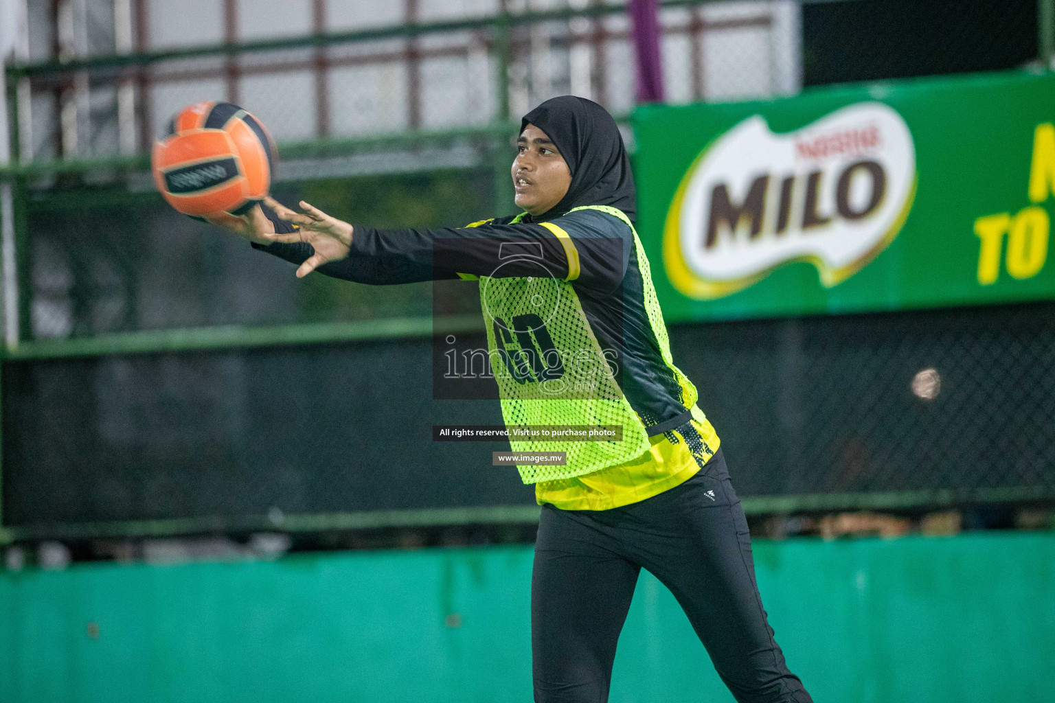 Day 6 of 20th Milo National Netball Tournament 2023, held in Synthetic Netball Court, Male', Maldives on 4th June 2023 Photos: Nausham Waheed/ Images.mv