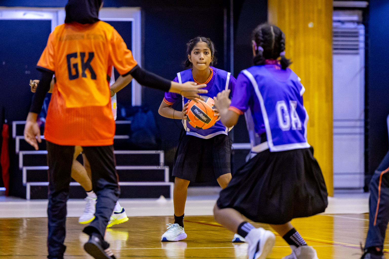 Day 8 of 25th Inter-School Netball Tournament was held in Social Center at Male', Maldives on Sunday, 18th August 2024. Photos: Nausham Waheed / images.mv