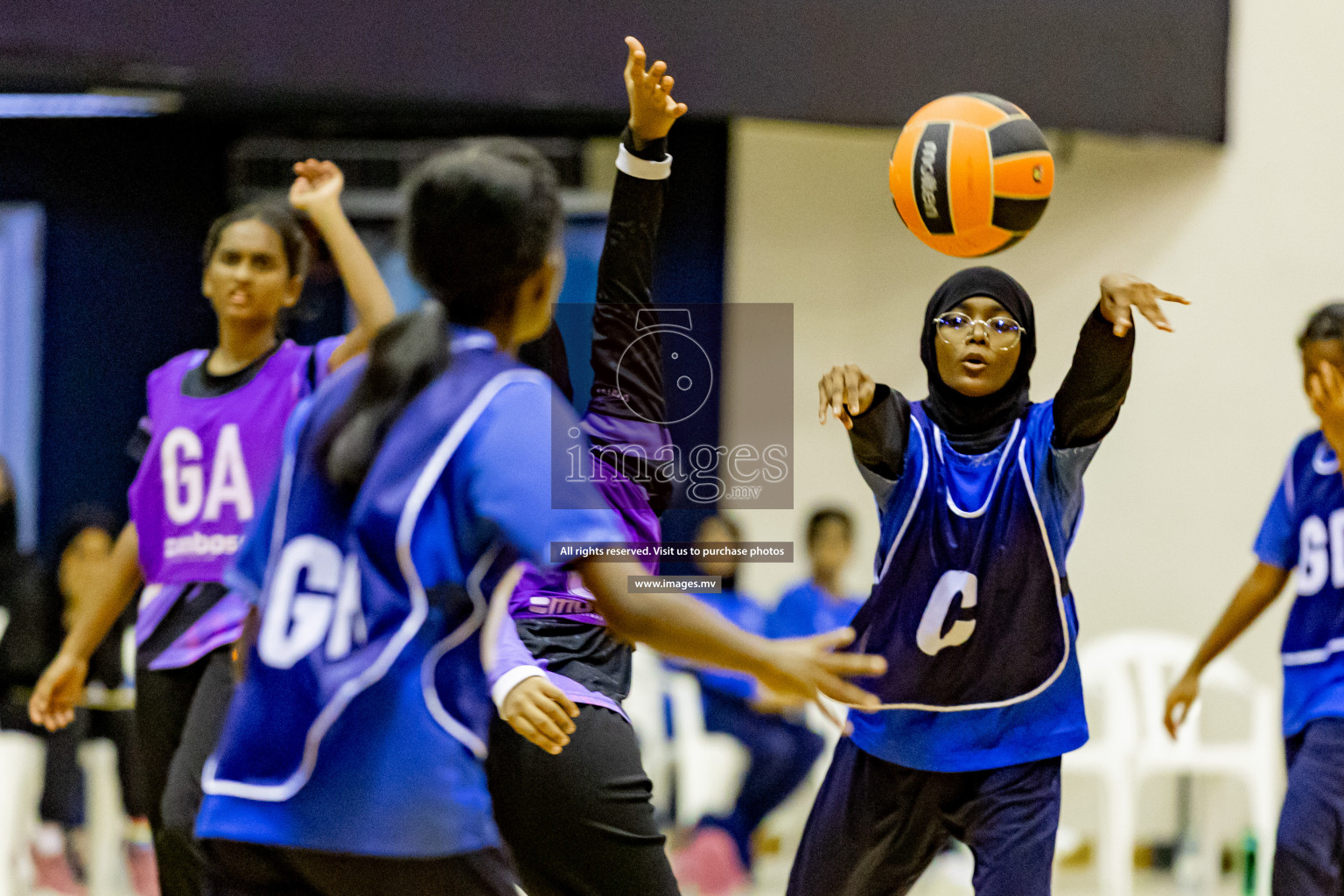 Day 8 of 24th Interschool Netball Tournament 2023 was held in Social Center, Male', Maldives on 3rd November 2023. Photos: Hassan Simah, Nausham Waheed / images.mv