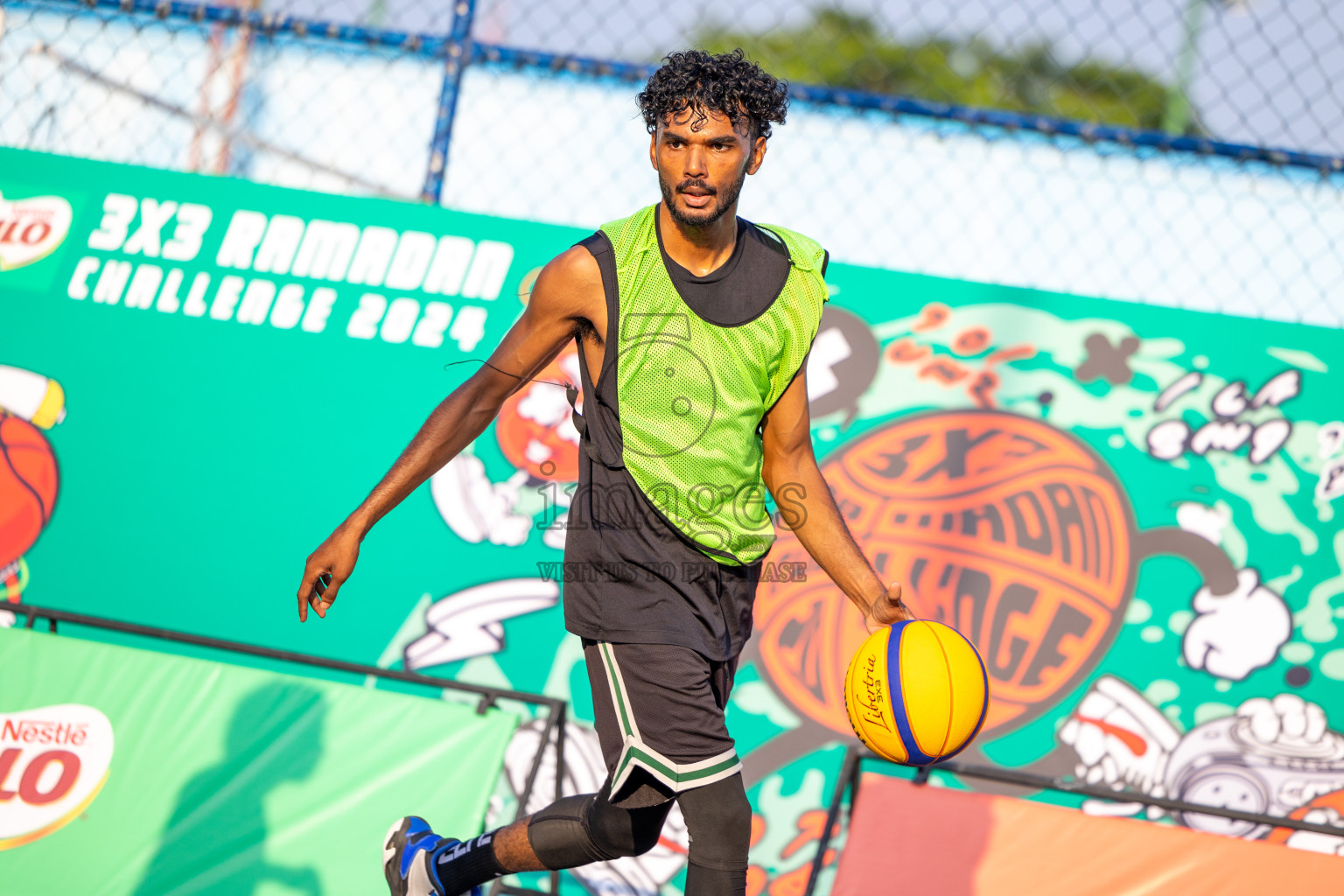 Day 2 of MILO Ramadan 3x3 Challenge 2024 was held in Ekuveni Outdoor Basketball Court at Male', Maldives on Wednesday, 13th March 2024.
Photos: Ismail Thoriq / images.mv