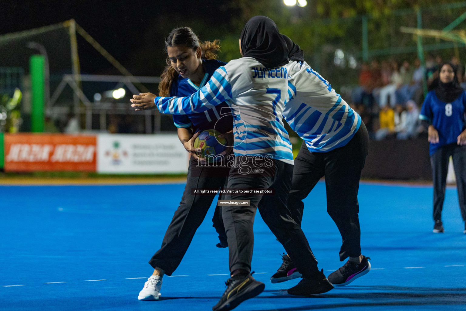 Quarter Final of 7th Inter-Office/Company Handball Tournament 2023, held in Handball ground, Male', Maldives on Friday, 20th October 2023 Photos: Nausham Waheed/ Images.mv