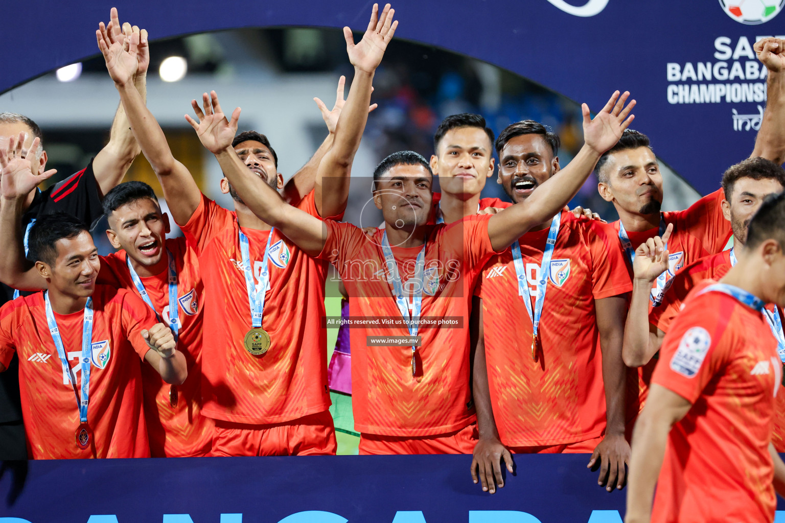 Kuwait vs India in the Final of SAFF Championship 2023 held in Sree Kanteerava Stadium, Bengaluru, India, on Tuesday, 4th July 2023. Photos: Nausham Waheed / images.mv