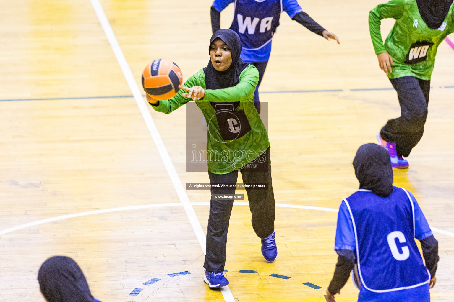 Day5 of 24th Interschool Netball Tournament 2023 was held in Social Center, Male', Maldives on 31st October 2023. Photos: Nausham Waheed / images.mv