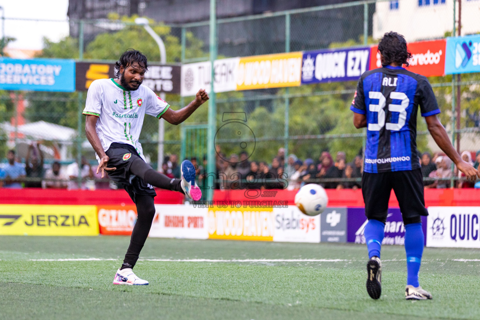 AA. Maalhos VS AA. Bodufolhudhoo in Day 7 of Golden Futsal Challenge 2025 was held on Saturday, 11th January 2025, in Hulhumale', Maldives 
Photos: Hassan Simah / images.mv