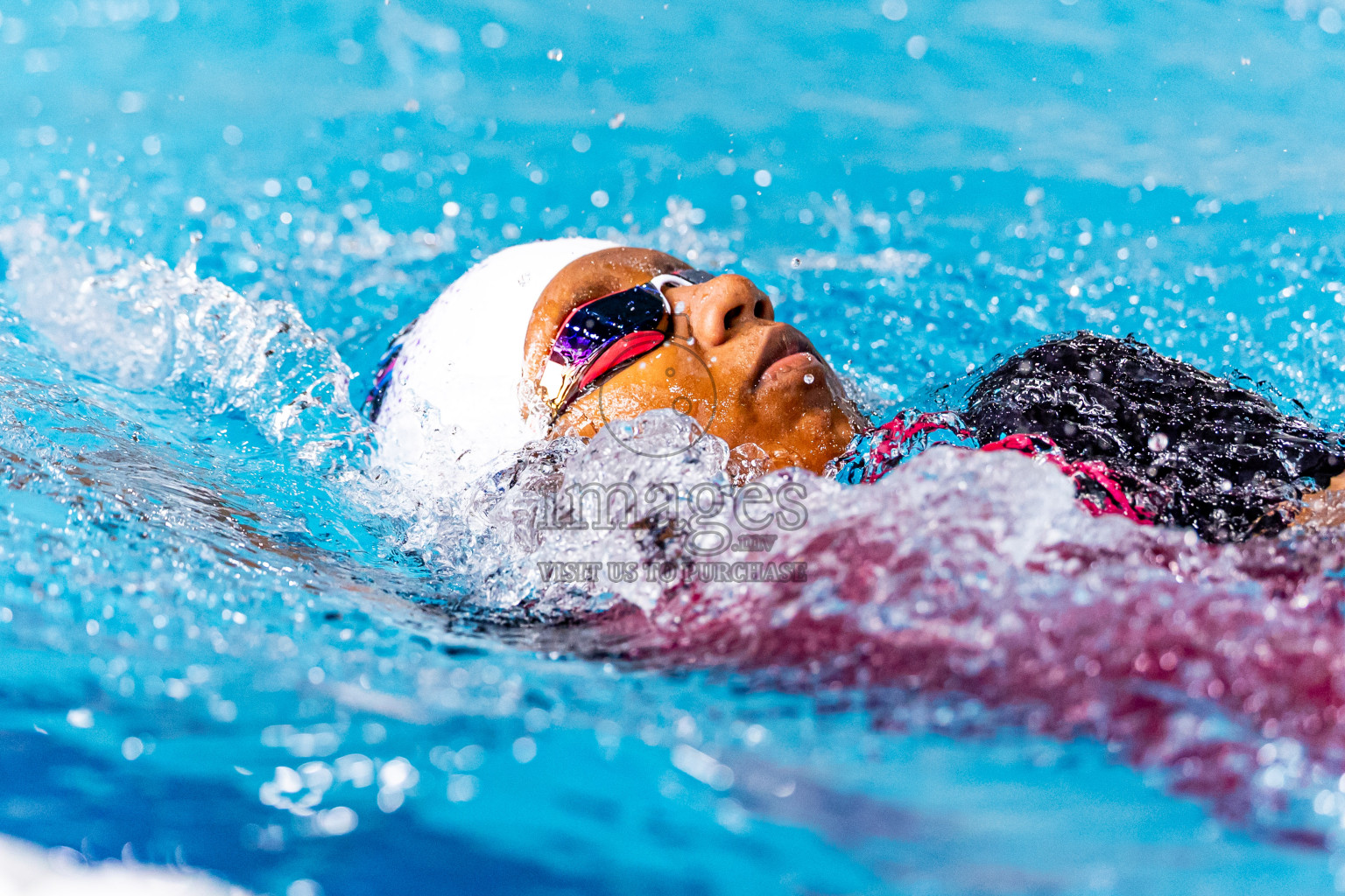 Day 5 of 1st National Short Course Swimming Competition held in Hulhumale', Maldives on Wednesday, 18th June 2025. Photos: Nausham Waheed / images.mv