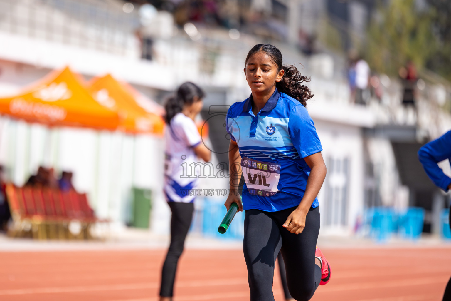 Day 6 of MWSC Interschool Athletics Championships 2024 held in Hulhumale Running Track, Hulhumale, Maldives on Thursday, 14th November 2024. Photos by: Ismail Thoriq / Images.mv