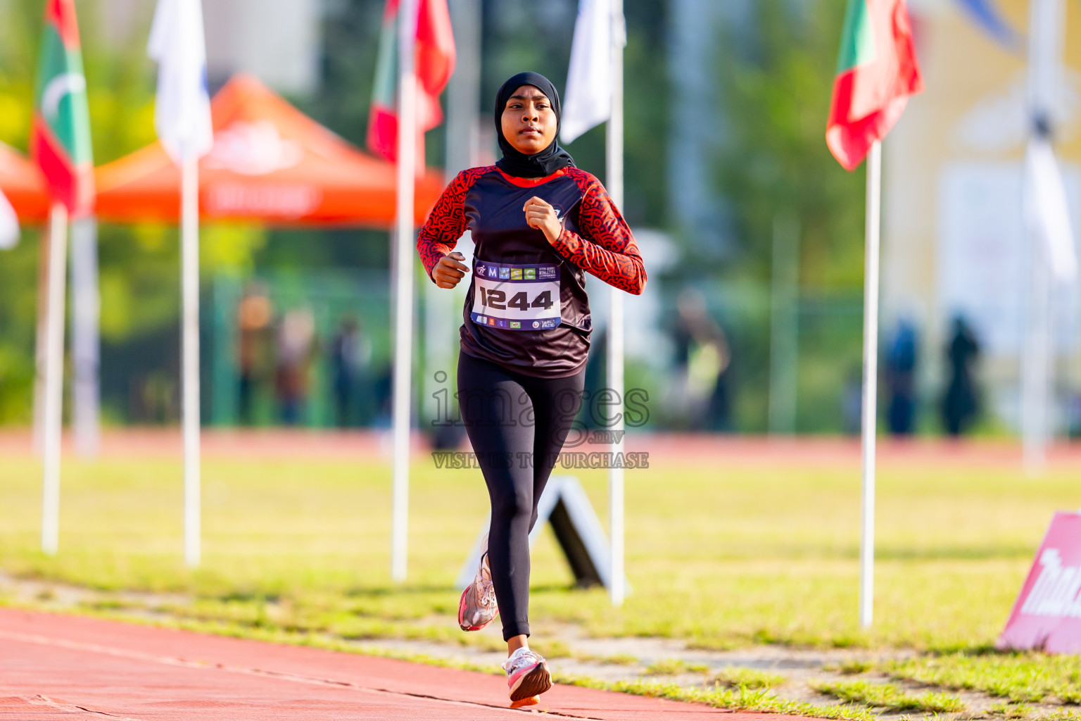 Day 5 of MWSC Interschool Athletics Championships 2024 held in Hulhumale Running Track, Hulhumale, Maldives on Wednesday, 13th November 2024. Photos by: Nausham Waheed / Images.mv