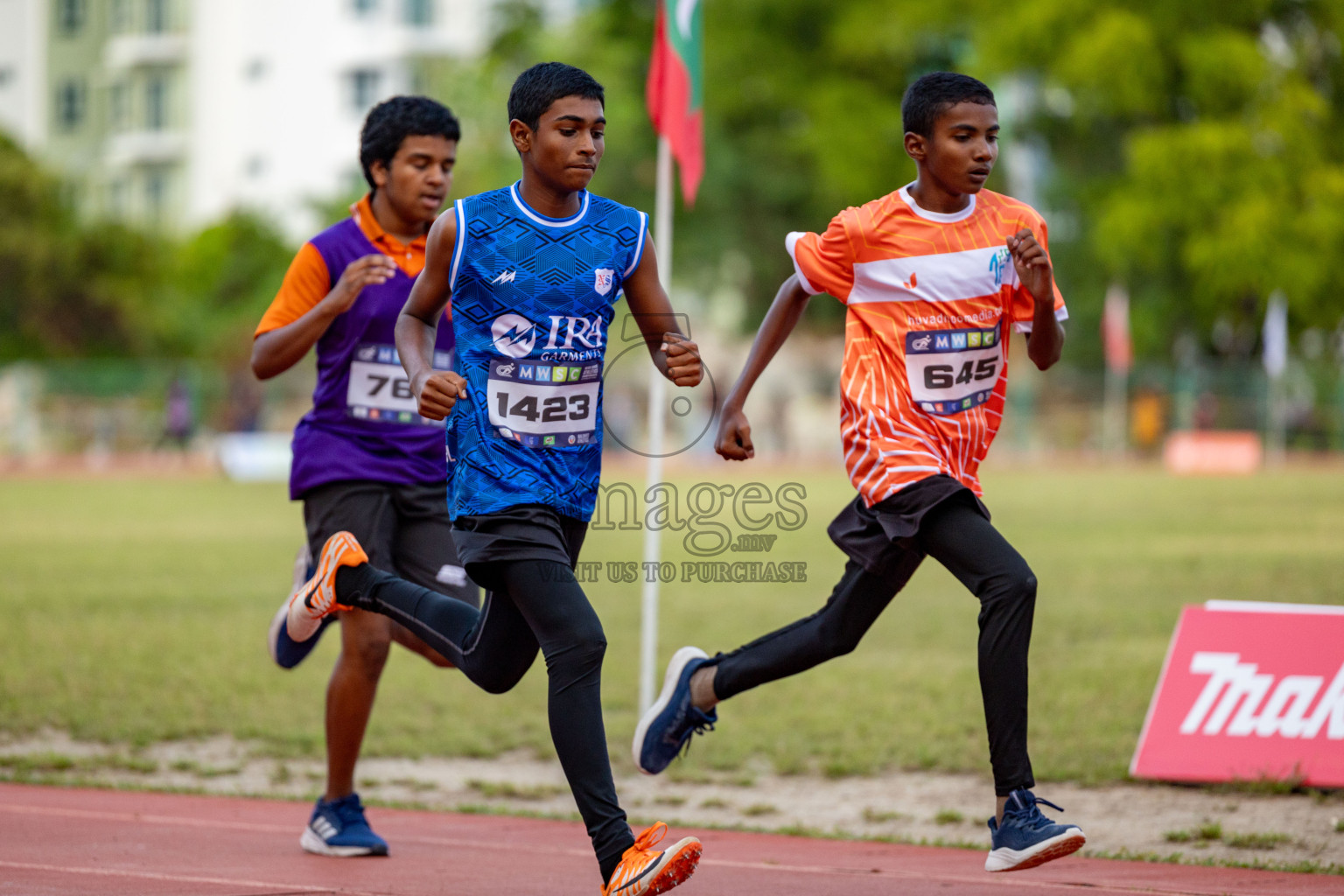 Day 2 of MWSC Interschool Athletics Championships 2024 held in Hulhumale Running Track, Hulhumale, Maldives on Sunday, 10th November 2024. 
Photos by: Hassan Simah / Images.mv