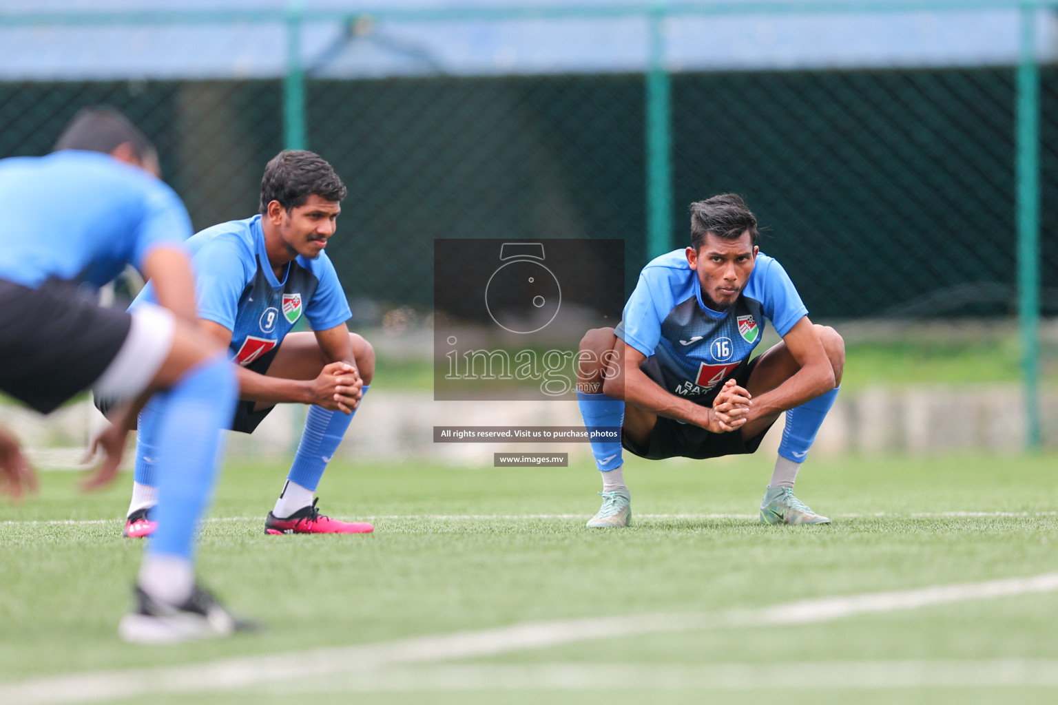 Maldives Practice Sessions on 26 June 2023 before their match in Bangabandhu SAFF Championship 2023 held in Bengaluru Football Ground