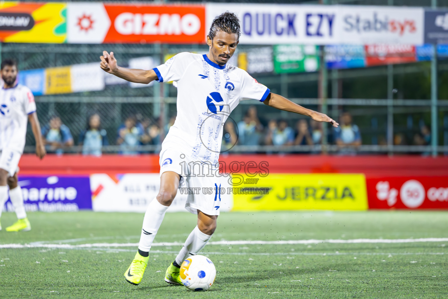 V Felidhoo vs V Keyodhoo in Atoll Round Final on Day 22 of Golden Futsal Challenge 2025 was held on Sunday , 26th January 2025, in Hulhumale', Maldives.
Photos: Ismail Thoriq / images.mv