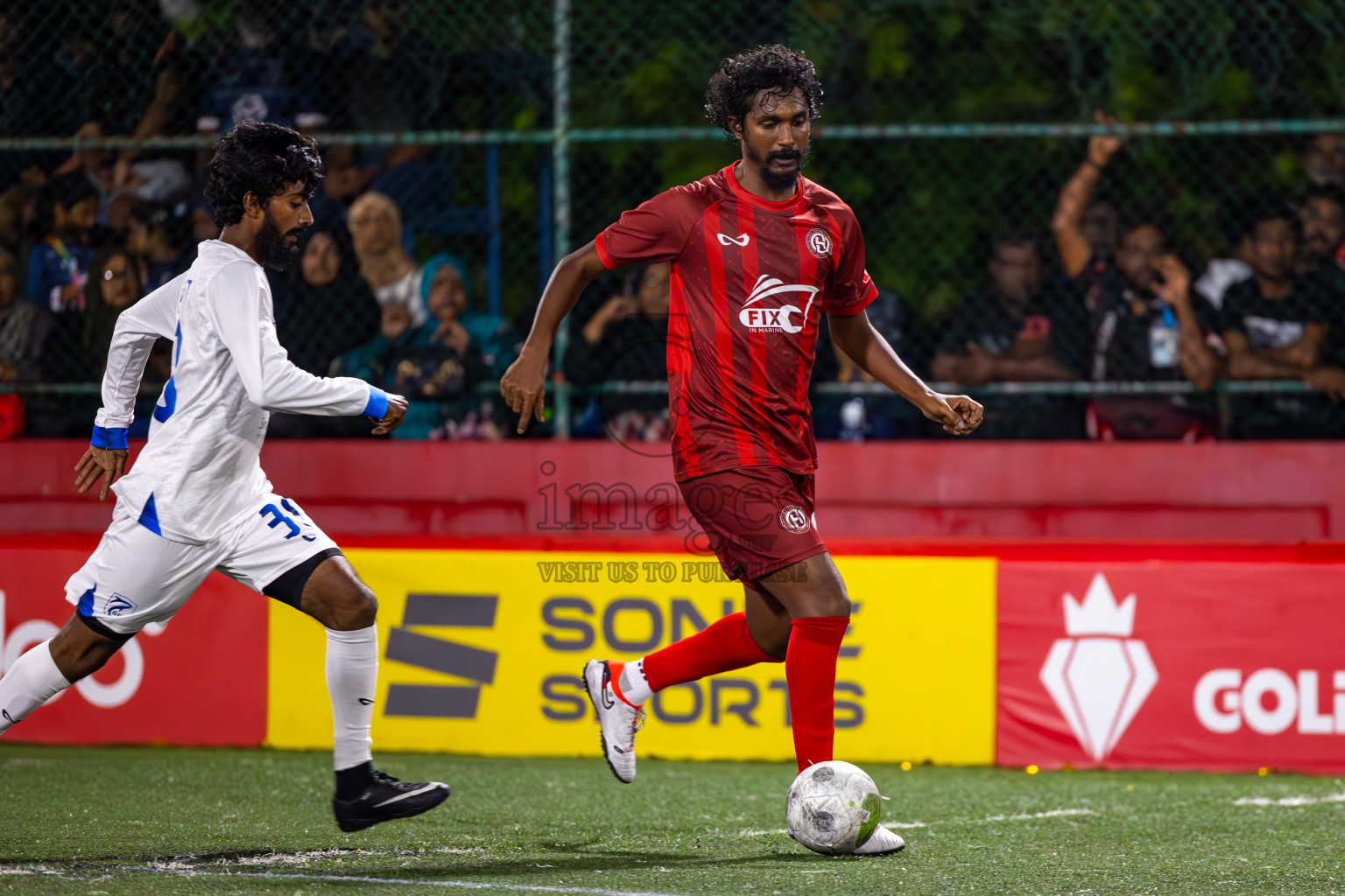 M Mulah VS M Raiymandhoo in Day 25 of Golden Futsal Challenge 2024 was held on Thursday , 8th February 2024 in Hulhumale', Maldives
Photos: Ismail Thoriq / images.mv