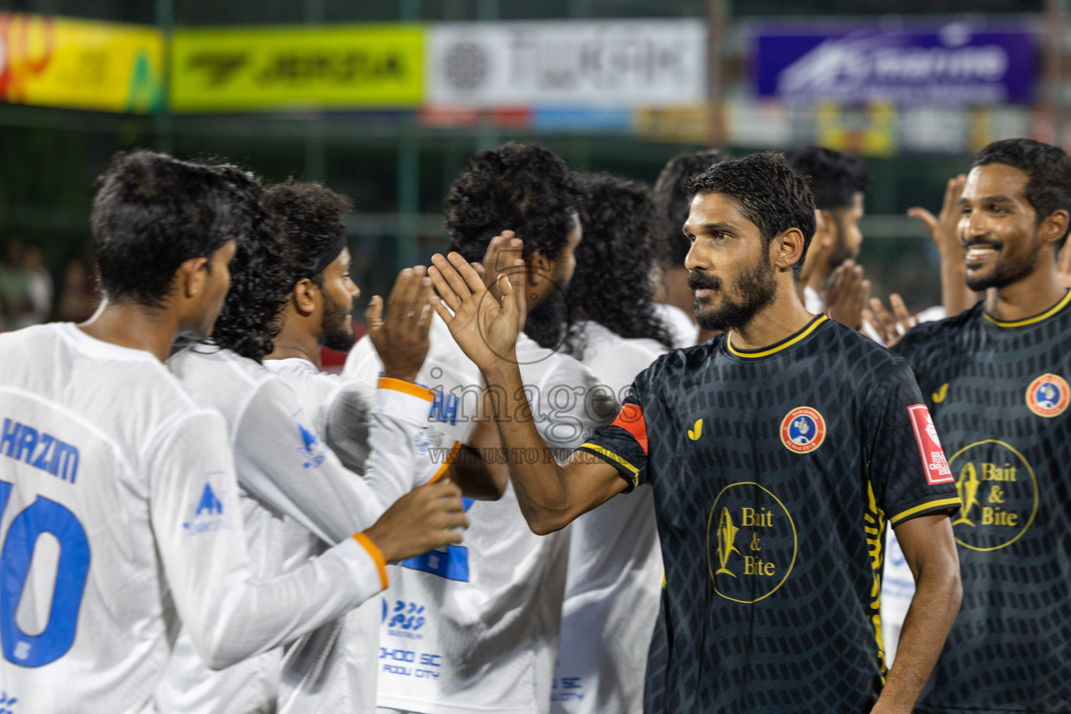 S. Hithadhoo VS S. Maradhoo in Day 7 of Golden Futsal Challenge 2025 was held on Saturday, 11th January 2025, in Hulhumale', Maldives Photos: Hassan Simah / images.mv