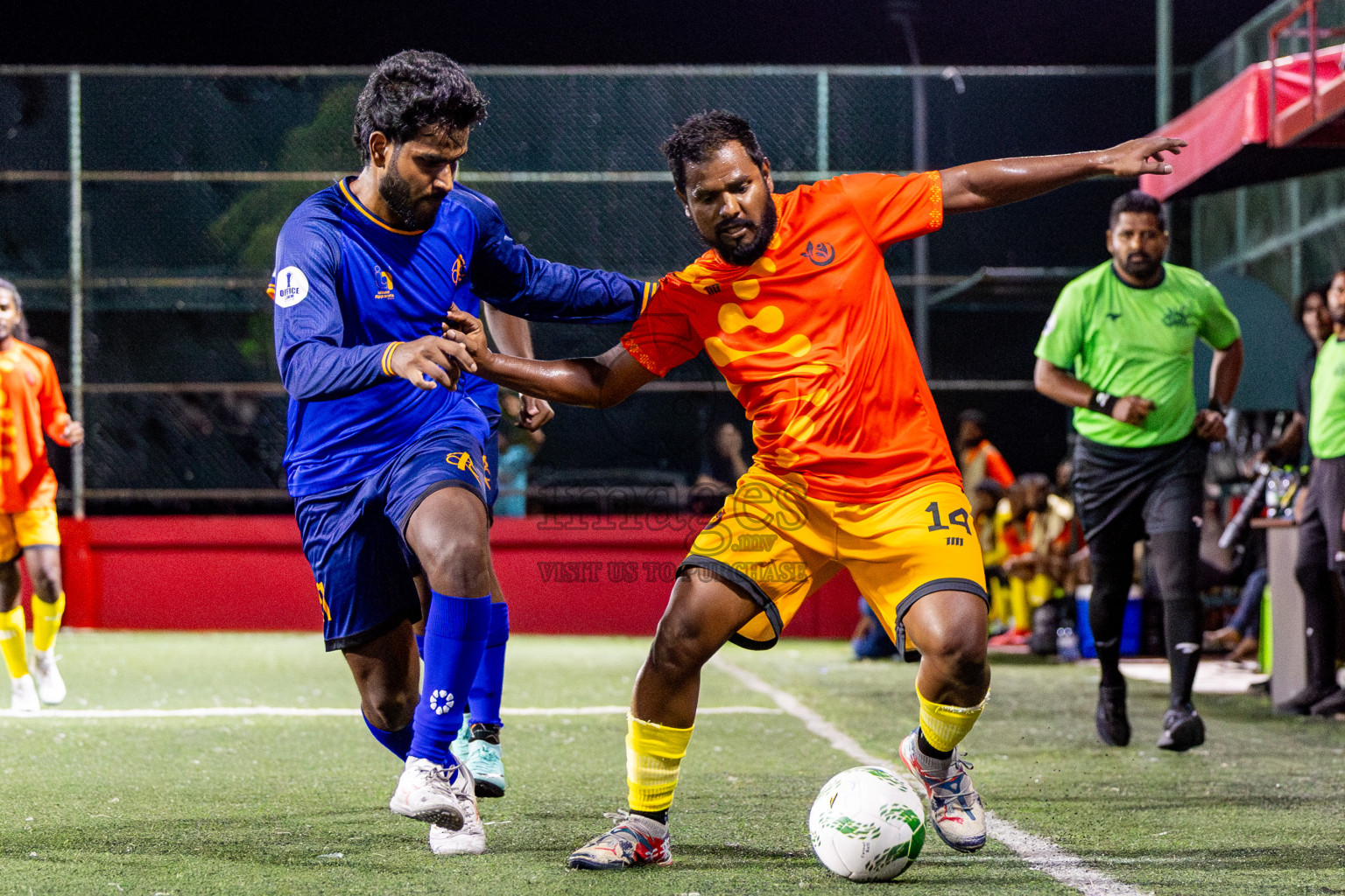 Hulhumale' Hospital vs Customs RC in Day 15 of Office League 2025 was held on Friday, 2nd May 2025 in Hulhumale', Maldives. Photos: Nausham Waheed / images.mv