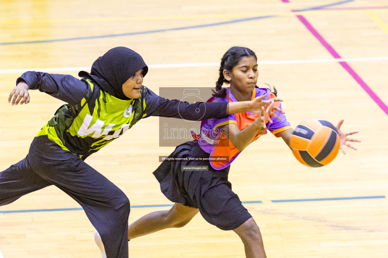 Day4 of 24th Interschool Netball Tournament 2023 was held in Social Center, Male', Maldives on 30th October 2023. Photos: Nausham Waheed / images.mv