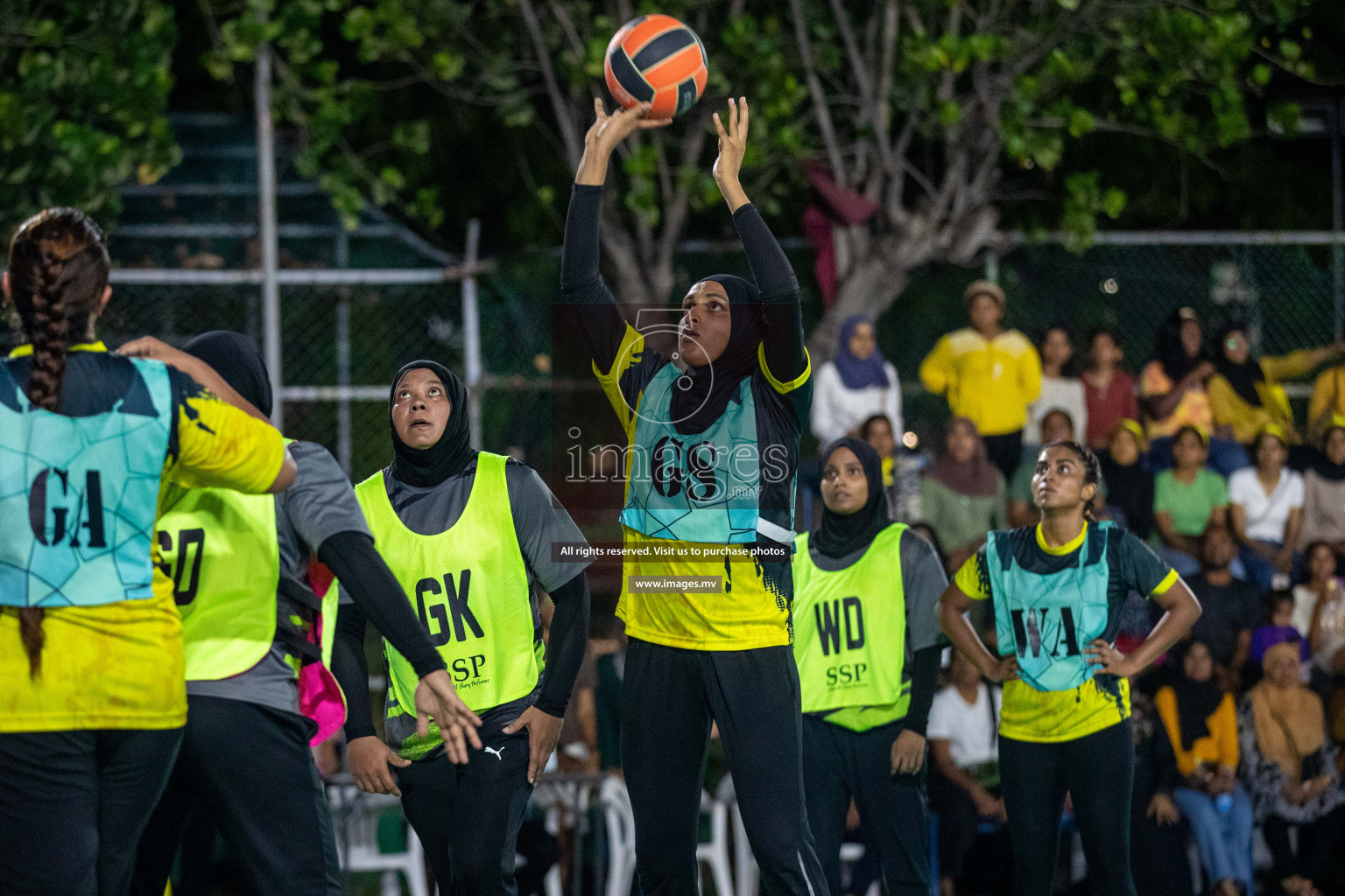 Final of 20th Milo National Netball Tournament 2023, held in Synthetic Netball Court, Male', Maldives on 11th June 2023 Photos: Nausham Waheed/ Images.mv