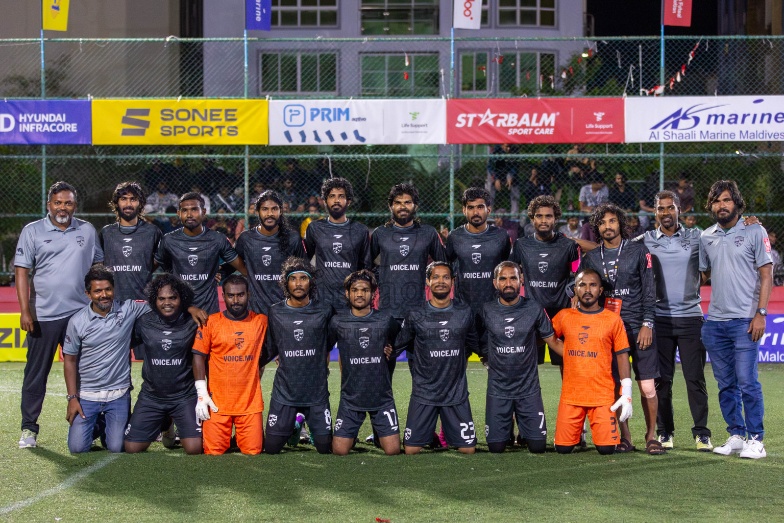 R Inguraidhoo vs R Hulhudhuffaaru in Day 6 of Golden Futsal Challenge 2024 was held on Saturday, 20th January 2024, in Hulhumale', Maldives Photos: Mohamed Mahfooz Moosa / images.mv