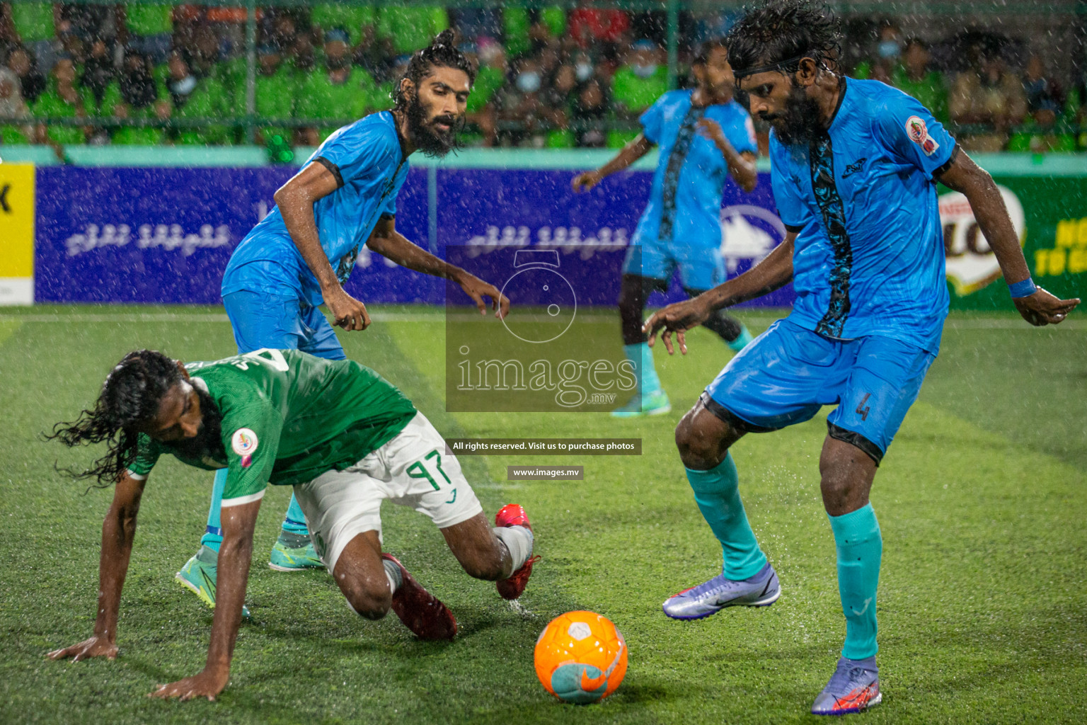 Team FSM vs Club HDC in the Quarter Finals of Club Maldives 2021 held at Hulhumale;, on 12th December 2021 Photos: Nasam / images.mv