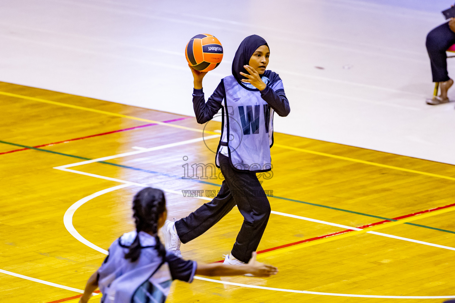 Day 3 of 25th Inter-School Netball Tournament was held in Social Center at Male', Maldives on Sunday, 11th August 2024. Photos: Nausham Waheed / images.mv