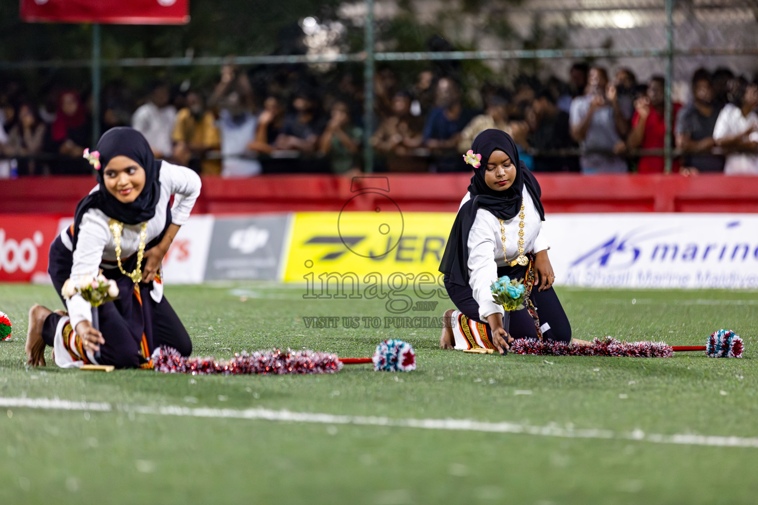 L. Gan VS B. Eydhafushi in the Finals of Golden Futsal Challenge 2024 which was held on Thursday, 7th March 2024, in Hulhumale', Maldives. 
Photos: Hassan Simah / images.mv