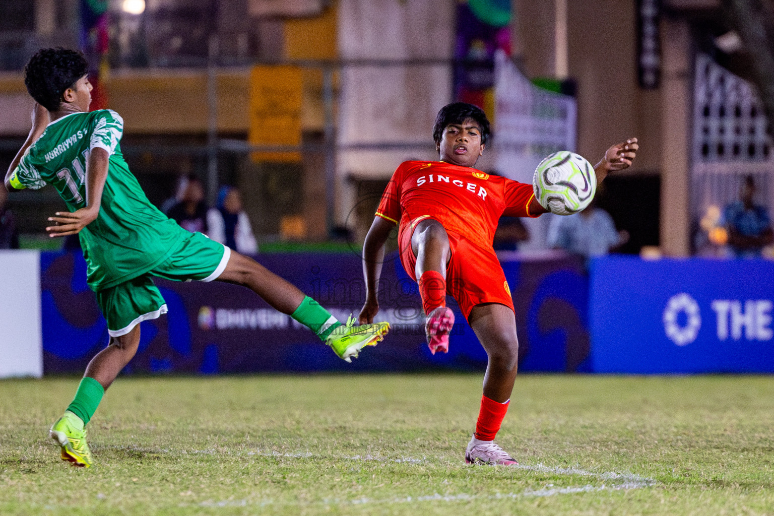 Victory Sports Club vs Hurriyya Sports Club (U14) in Day 9 of Dhivehi Youth League 2024 held at Henveiru Stadium on Saturday, 14th December 2024. Photos: Nausham Waheed / Images.mv