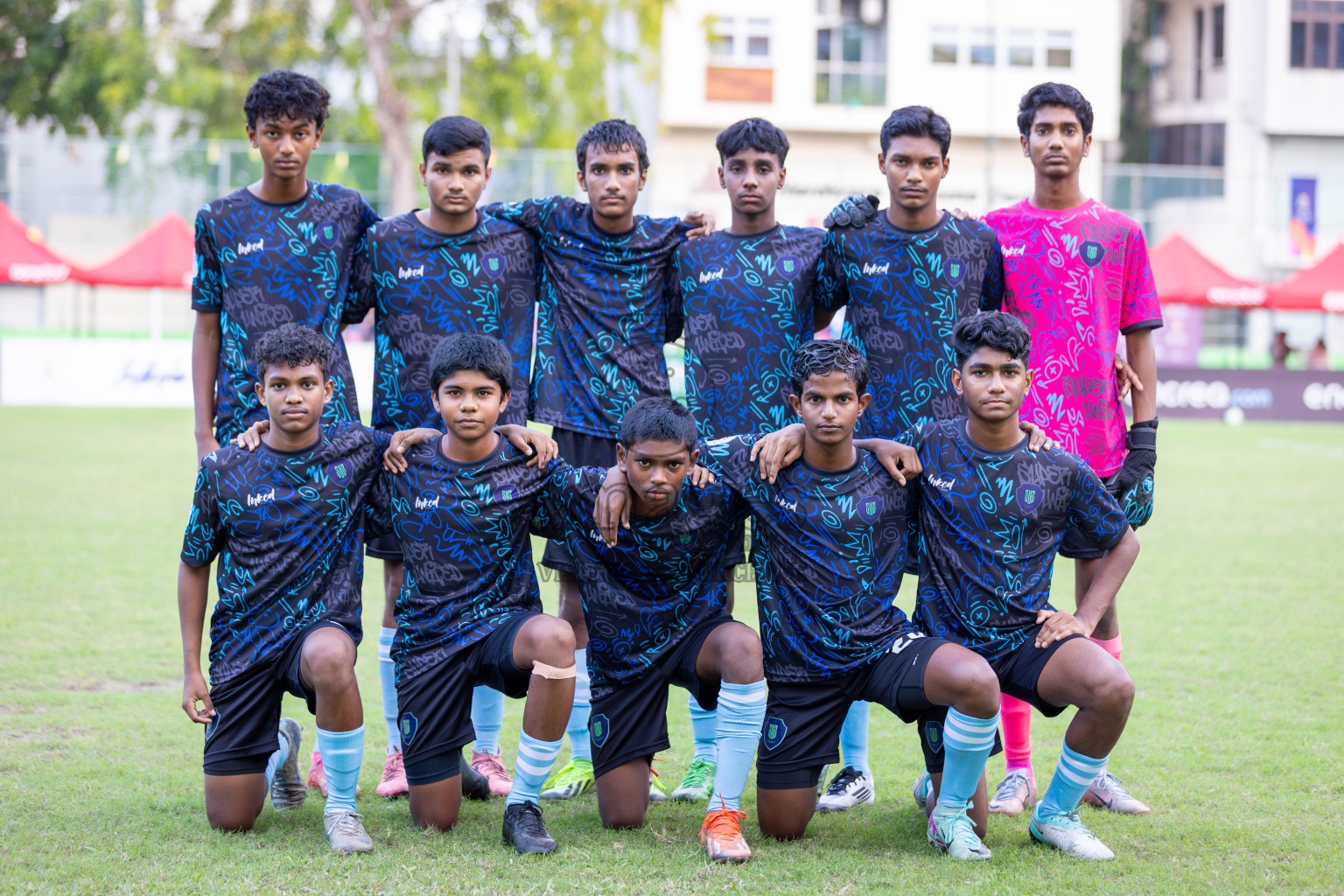 Club Eagles vs Super United Sports (U14) in Day 4 of Dhivehi Youth League 2024 held at Henveiru Stadium on Thursday, 28th November 2024. Photos: Shuu Abdul Sattar/ Images.mv