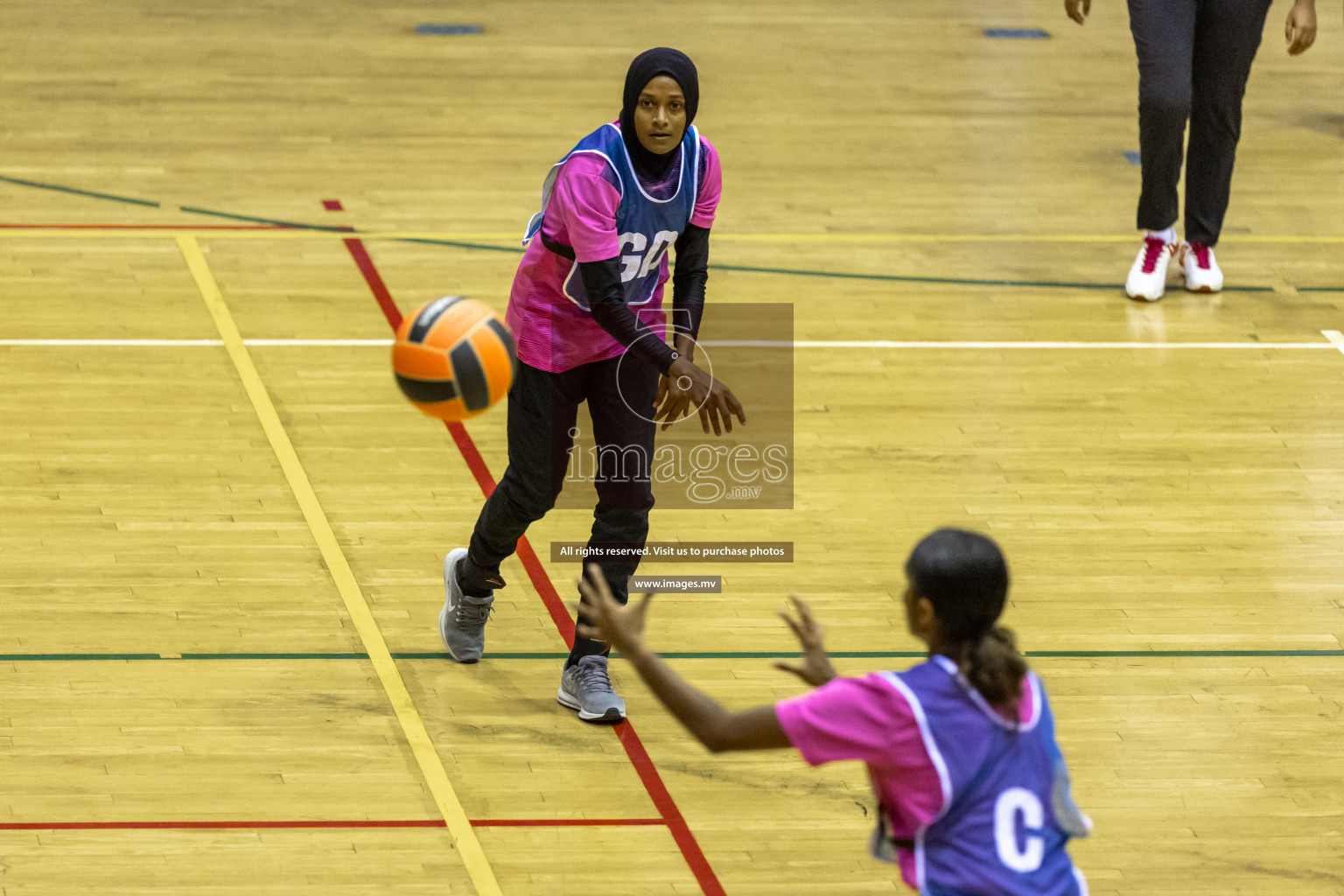 Sports Club Shining Star vs Club Green Streets in the Milo National Netball Tournament 2022 on 17 July 2022, held in Social Center, Male', Maldives. Photographer: Hassan Simah / Images.mv