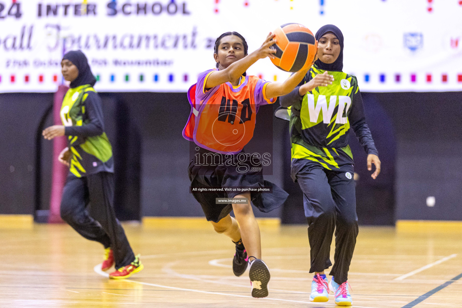 Day4 of 24th Interschool Netball Tournament 2023 was held in Social Center, Male', Maldives on 30th October 2023. Photos: Nausham Waheed / images.mv