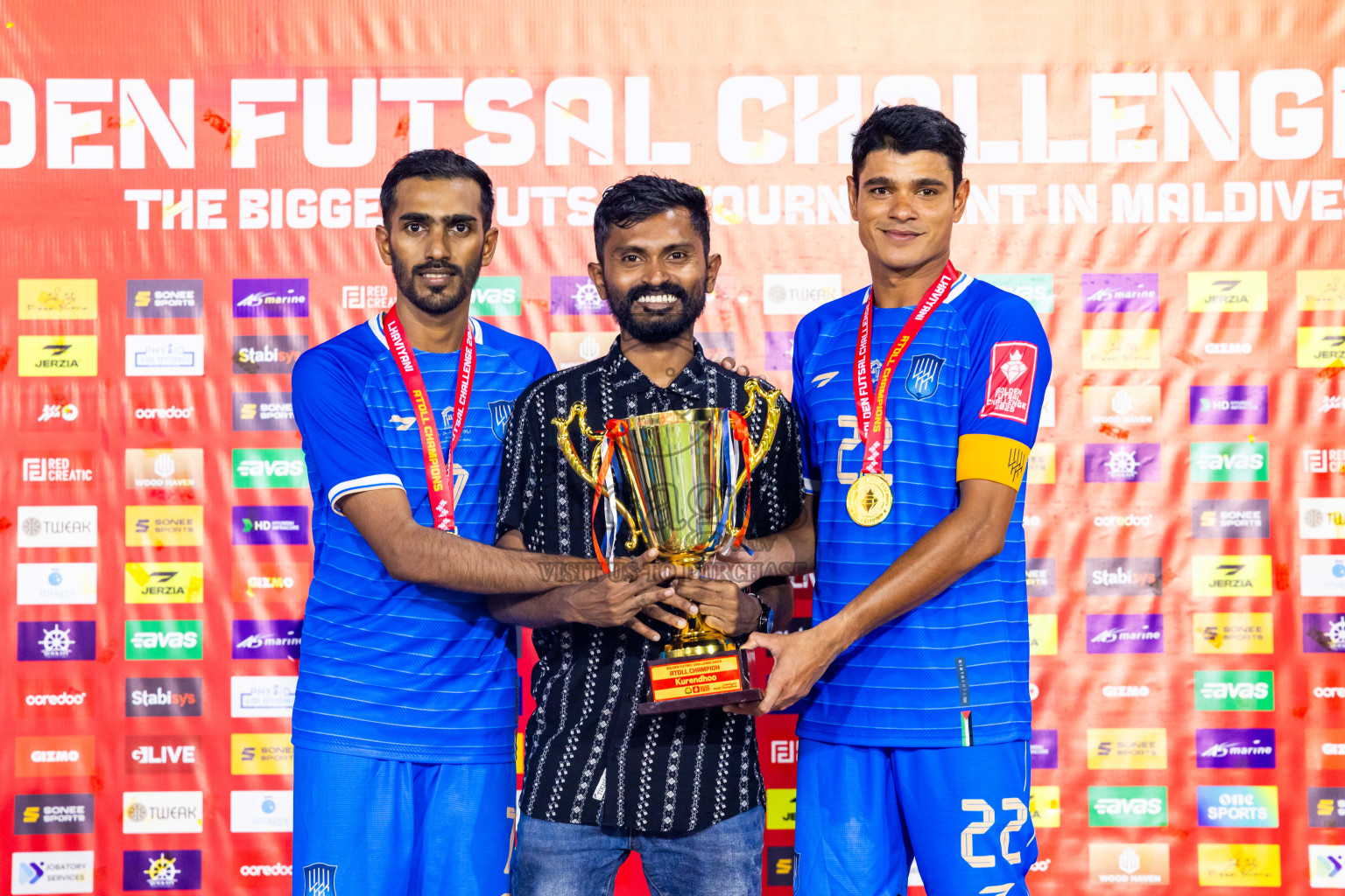 Lh Naifaru vs Lh Kurendhoo in Lhaviyani Atoll Finals Day 26 of Golden Futsal Challenge 2025 was held on Thursday , 30th January 2025, in Hulhumale', Maldives. Photos: Nausham Waheed / images.mv