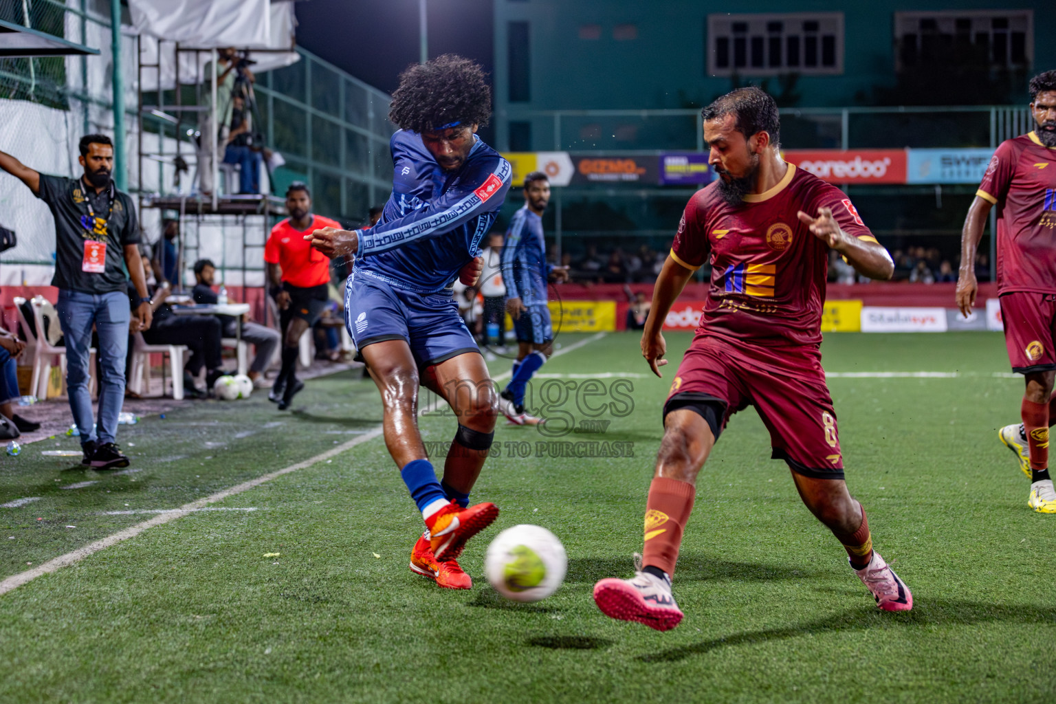 V. Keyodhoo VS AA. Mathiveri on Day 36 of Golden Futsal Challenge 2024 was held on Wednesday, 21st February 2024, in Hulhumale', Maldives 
Photos: Hassan Simah/ images.mv