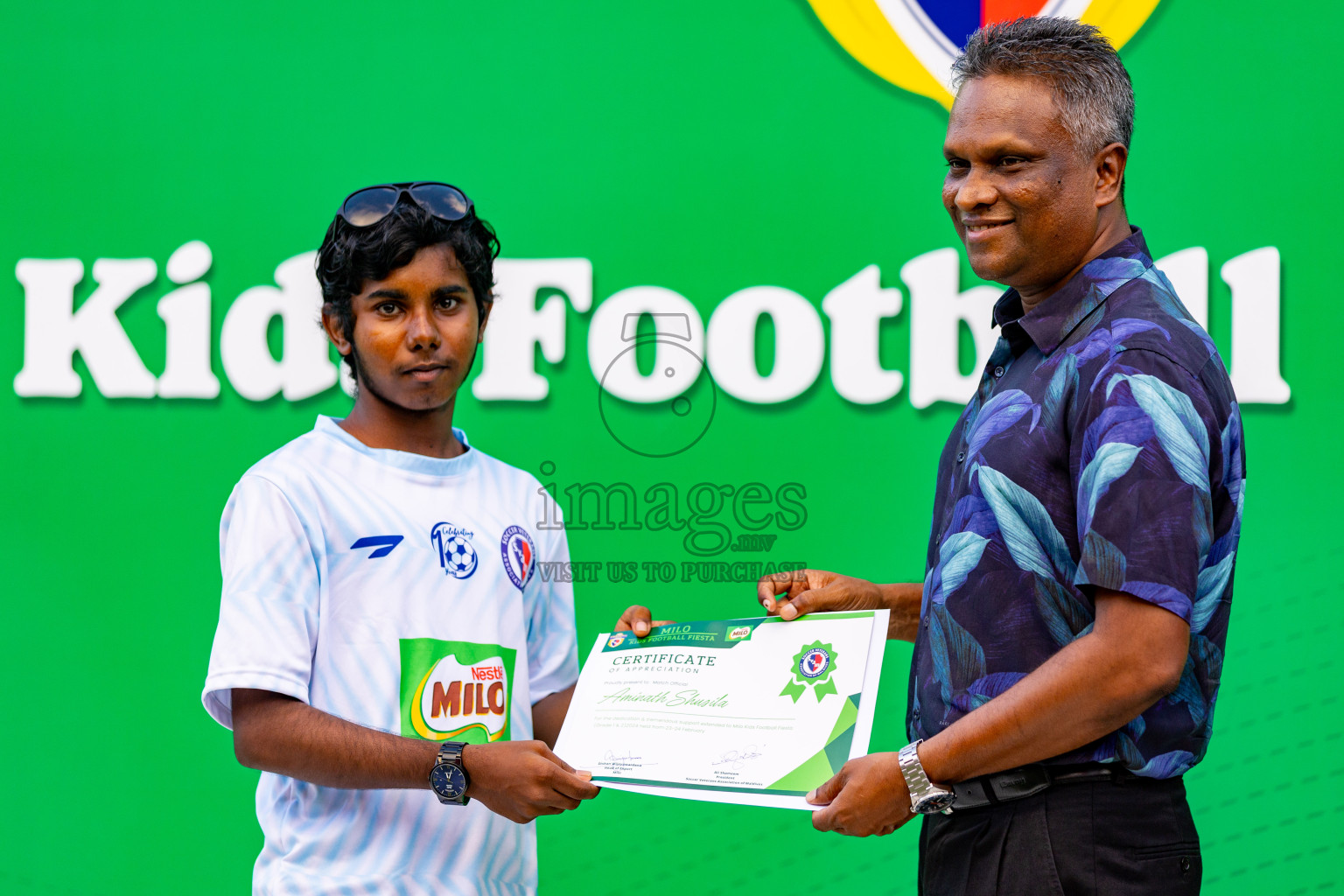 Day 2 of MILO Kids Football Fiesta was held at National Stadium in Male', Maldives on Saturday, 24th February 2024.