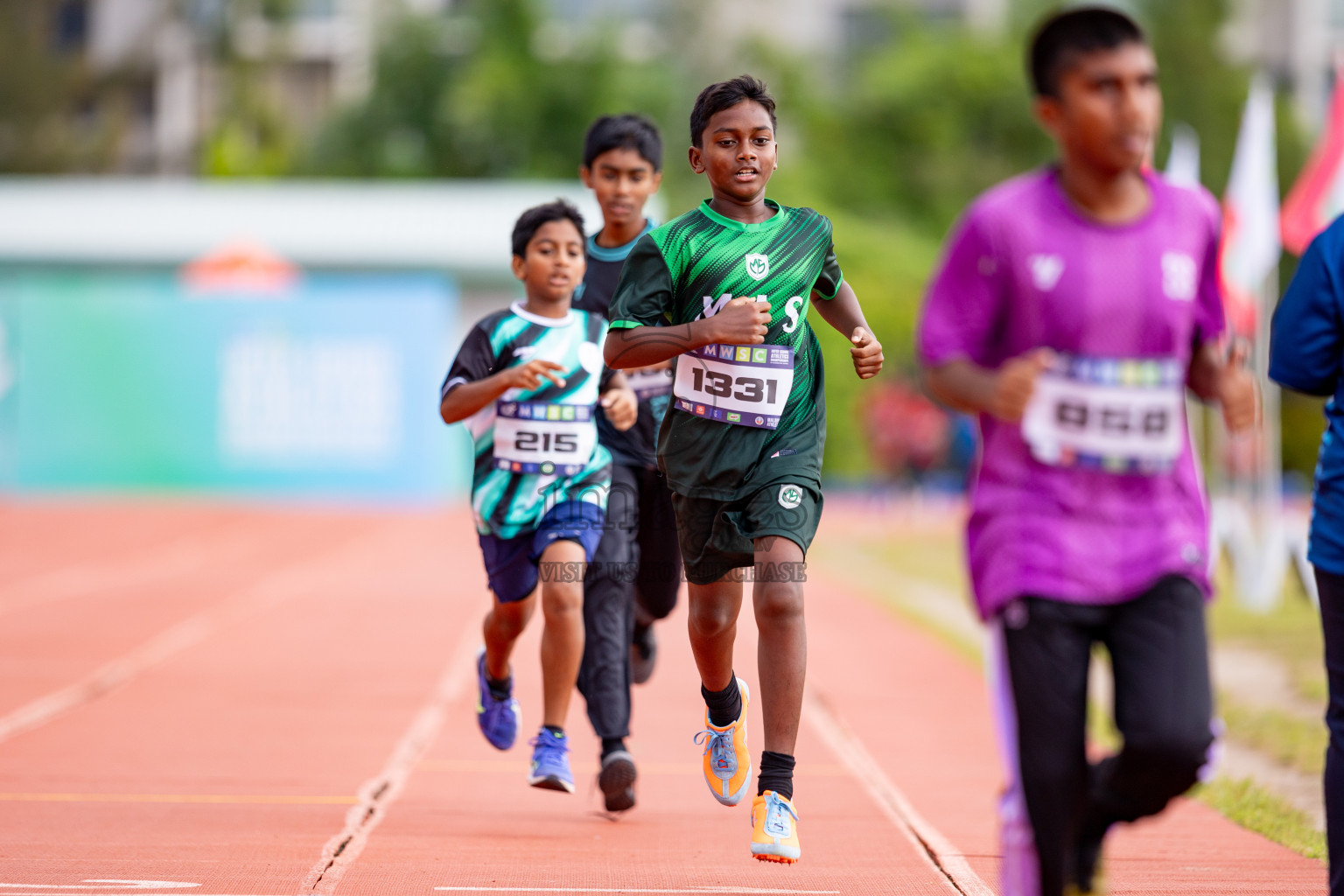 Day 3 of MWSC Interschool Athletics Championships 2024 held in Hulhumale Running Track, Hulhumale, Maldives on Monday, 11th November 2024. 
Photos by: Hassan Simah / Images.mv