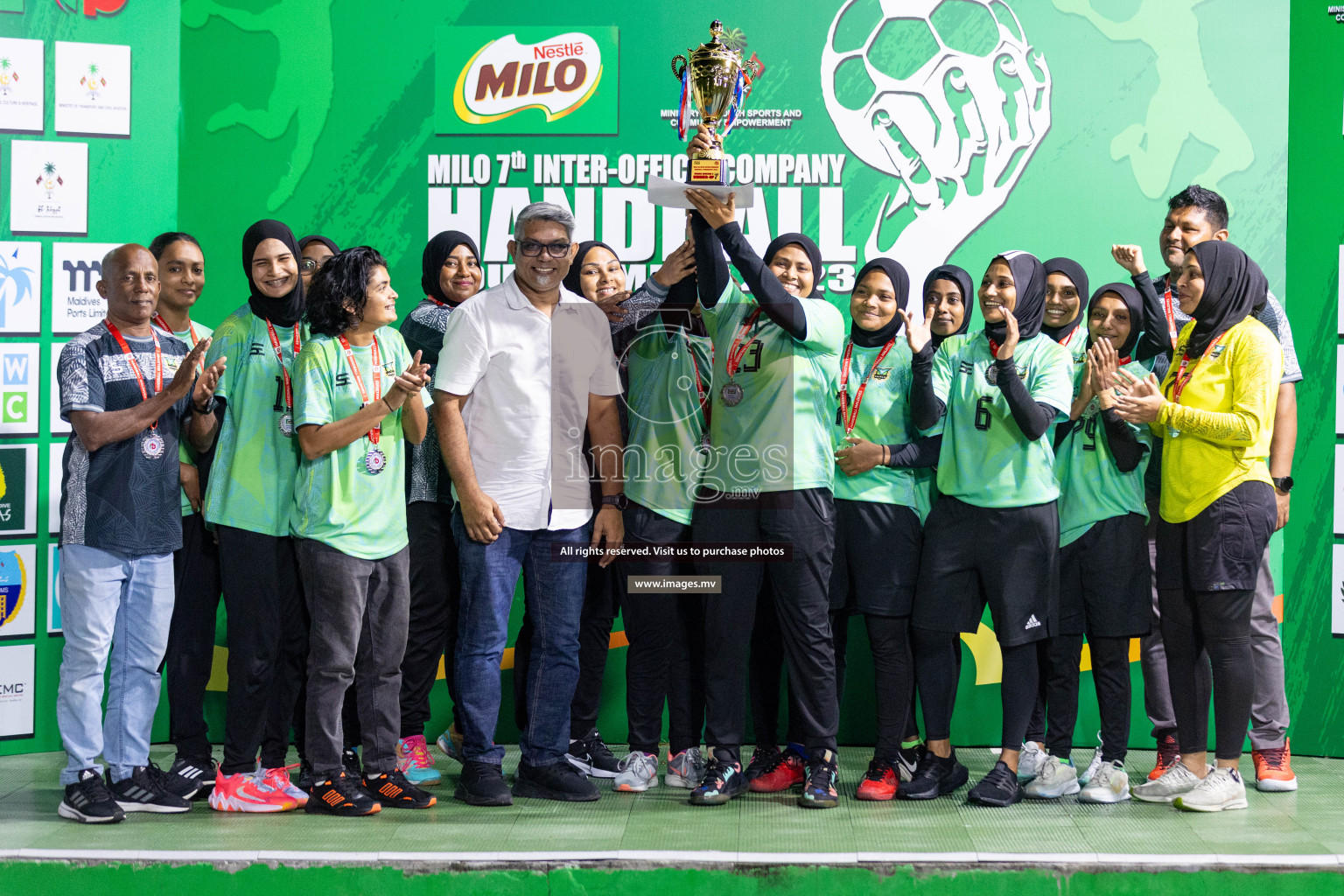 2nd Division Final of 7th Inter-Office/Company Handball Tournament 2023, held in Handball ground, Male', Maldives on Monday, 25th October 2023 Photos: Nausham Waheed/ Images.mv