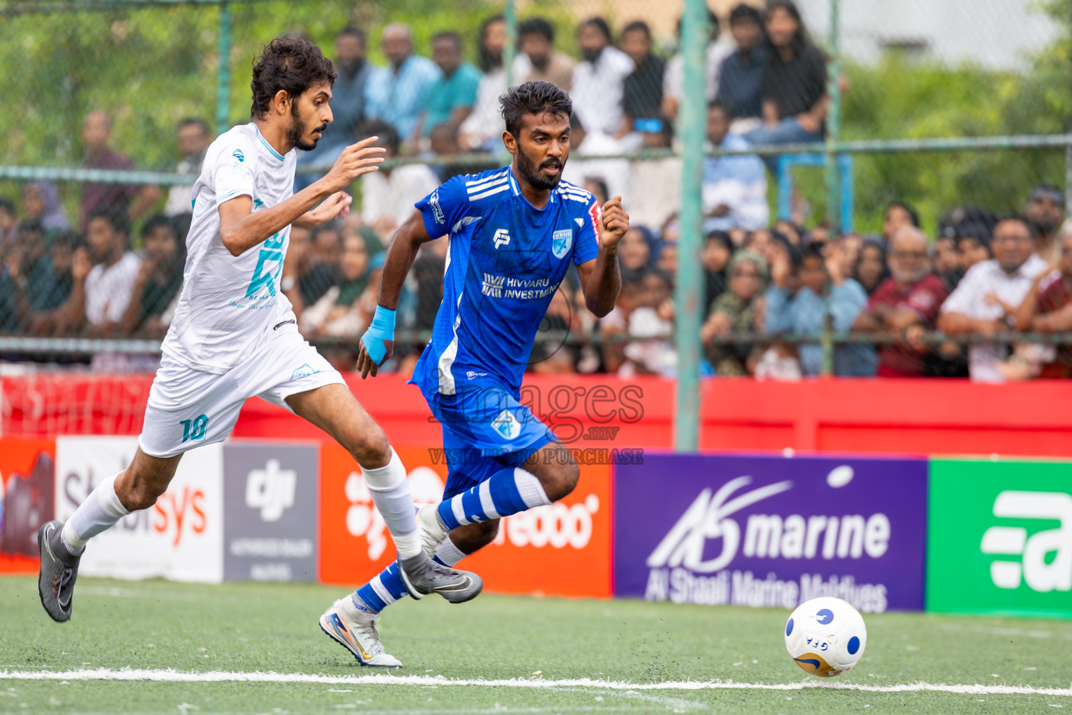 AA. Mathiveri VS AA. Thoddoo in Atoll Round Final on Day 20 of Golden Futsal Challenge 2025 was held on Friday, 24th January 2025, in Hulhumale', Maldives. Photos: Ismail Thoriq / images.mv