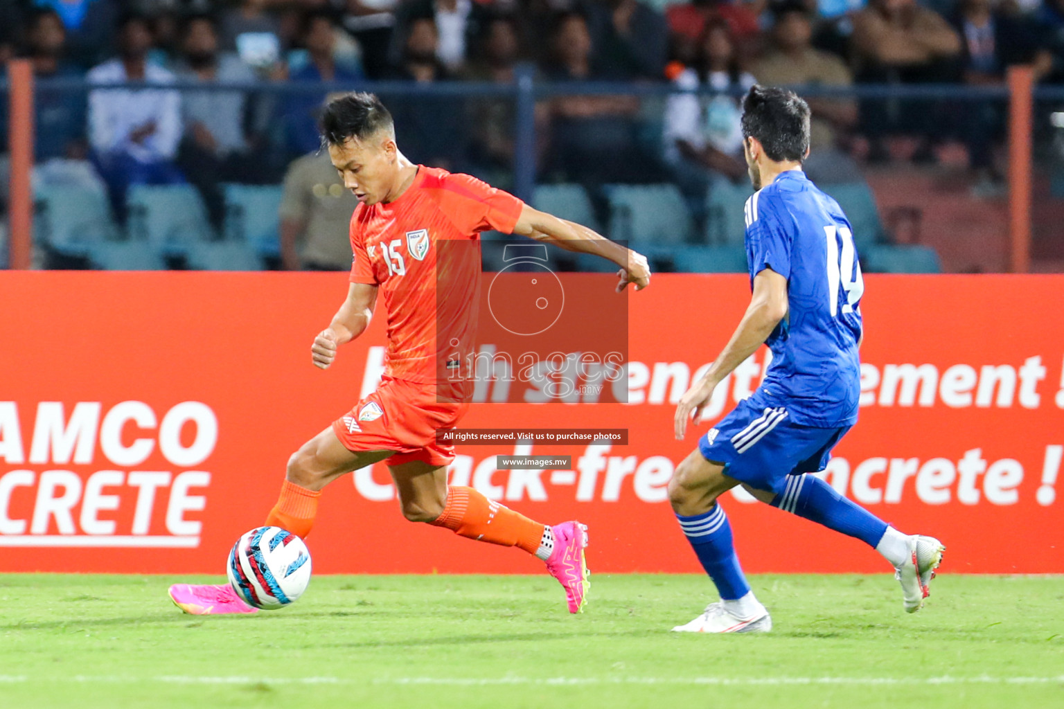 Kuwait vs India in the Final of SAFF Championship 2023 held in Sree Kanteerava Stadium, Bengaluru, India, on Tuesday, 4th July 2023. Photos: Nausham Waheed, Hassan Simah / images.mv