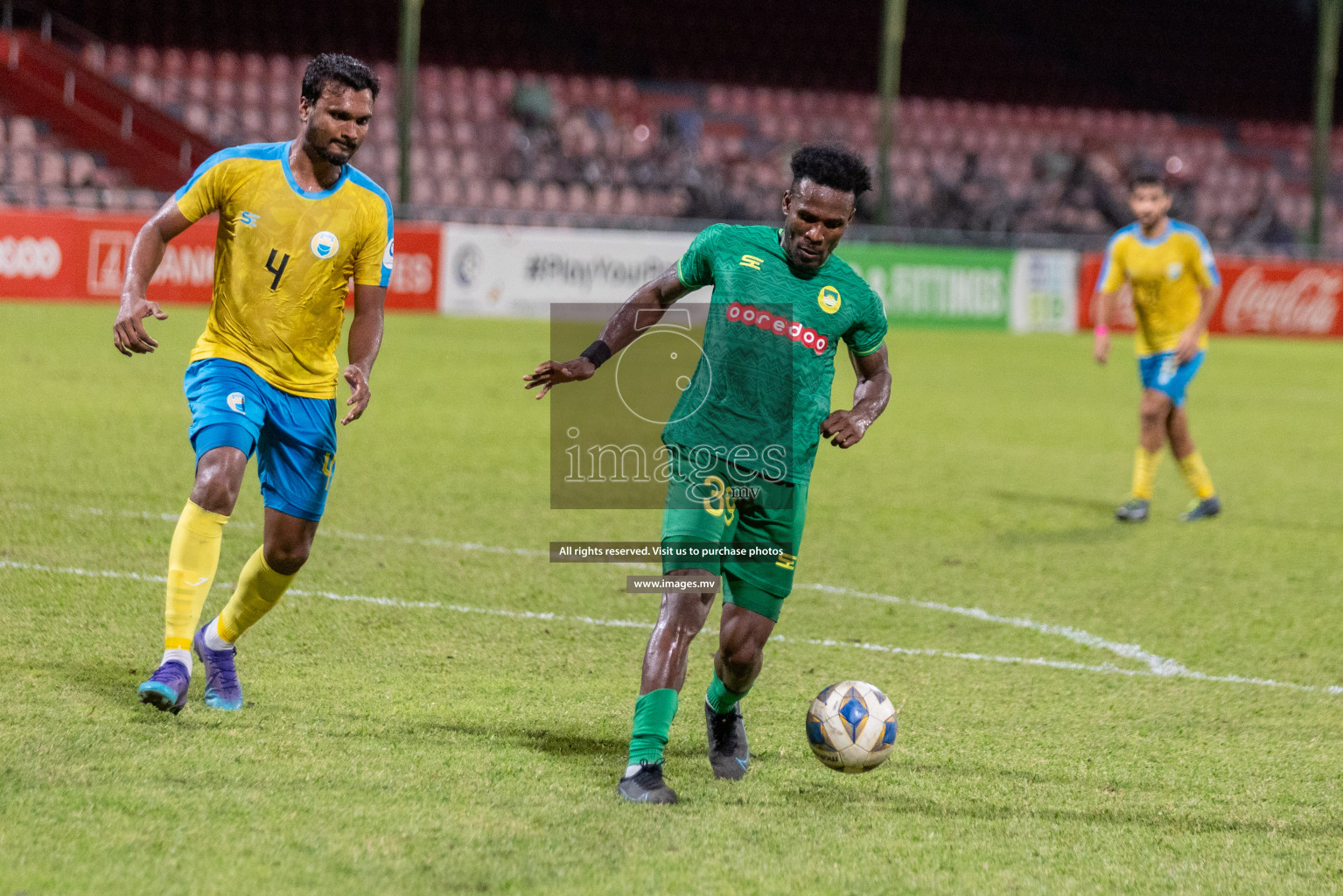 Club Valencia vs Maziya SRC in Ooredoo Dhivehi Premier League 2021/22 on 06 July 2022, held in National Football Stadium, Male', Maldives