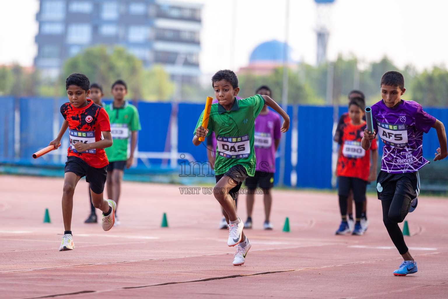 Day 5 of MWSC Interschool Athletics Championships 2024 held in Hulhumale Running Track, Hulhumale, Maldives on Wednesday, 13th November 2024. Photos by: Ismail Thoriq / Images.mv