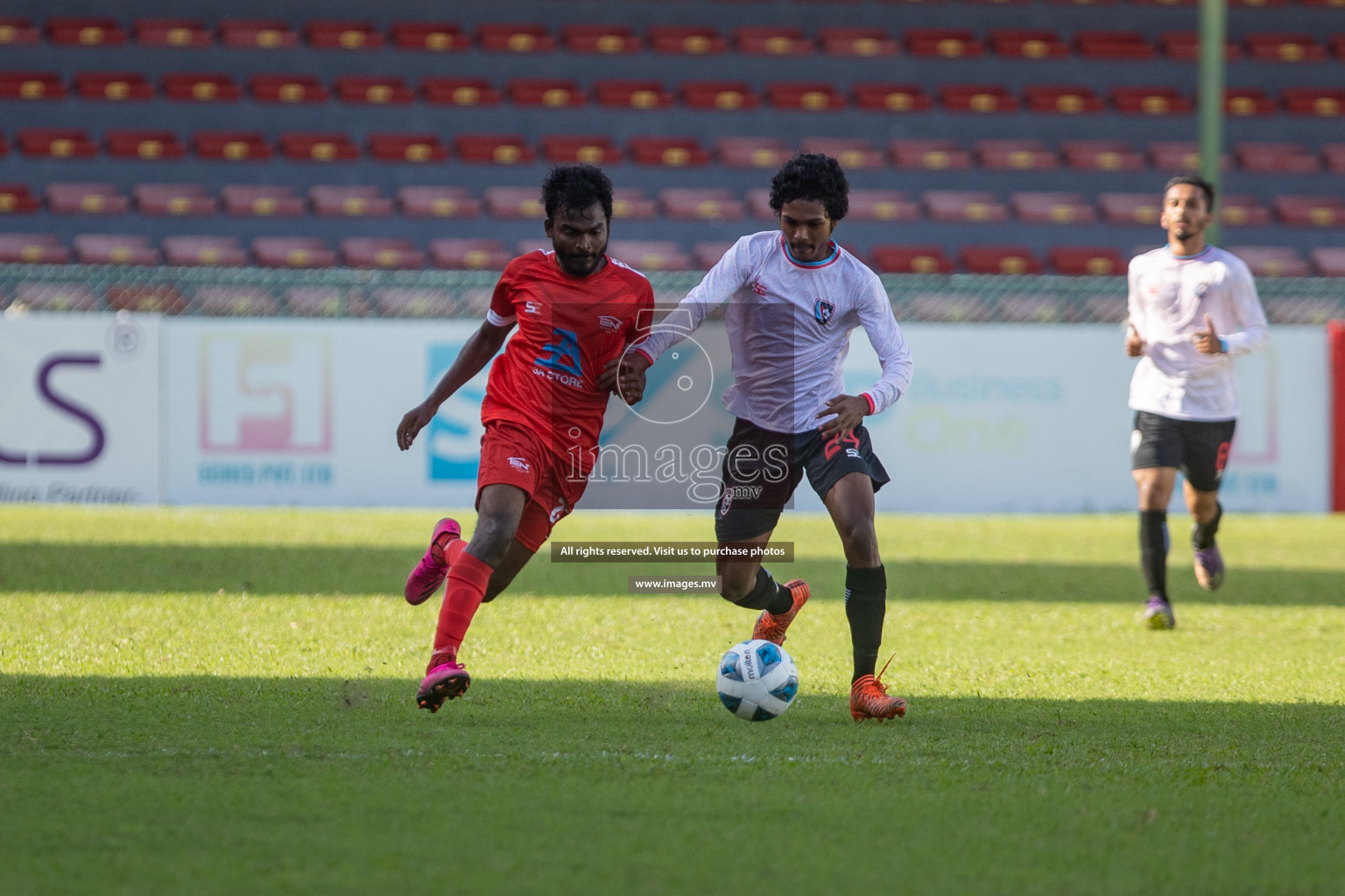 Tent Sports Club vs Club PK in 2nd Division 2022 on 13th July 2022, held in National Football Stadium, Male', Maldives  Photos: Hassan Simah / Images.mv